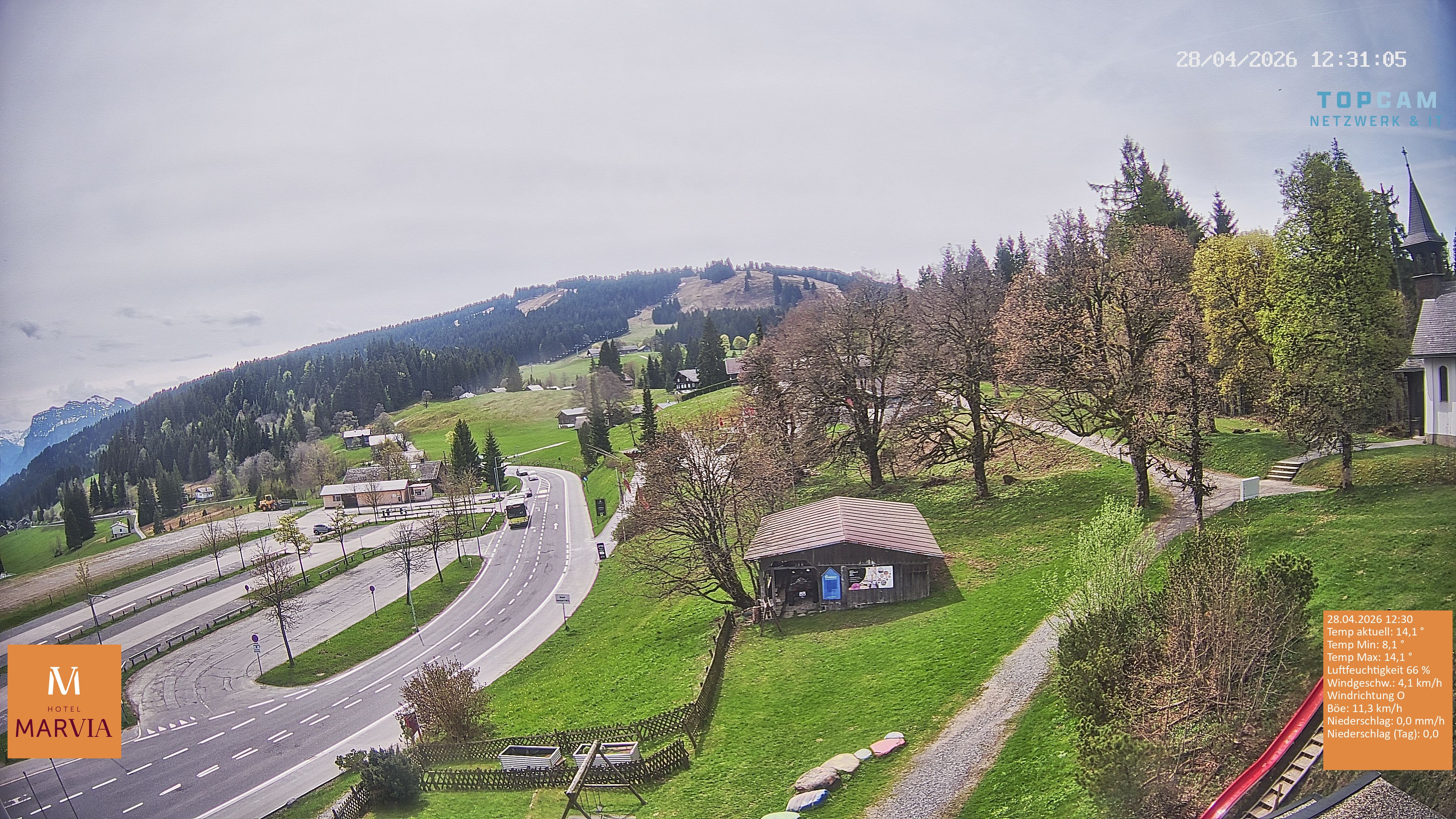Archiv Foto Webcam Berghof Fetz in Bödele im Bregenzerwald