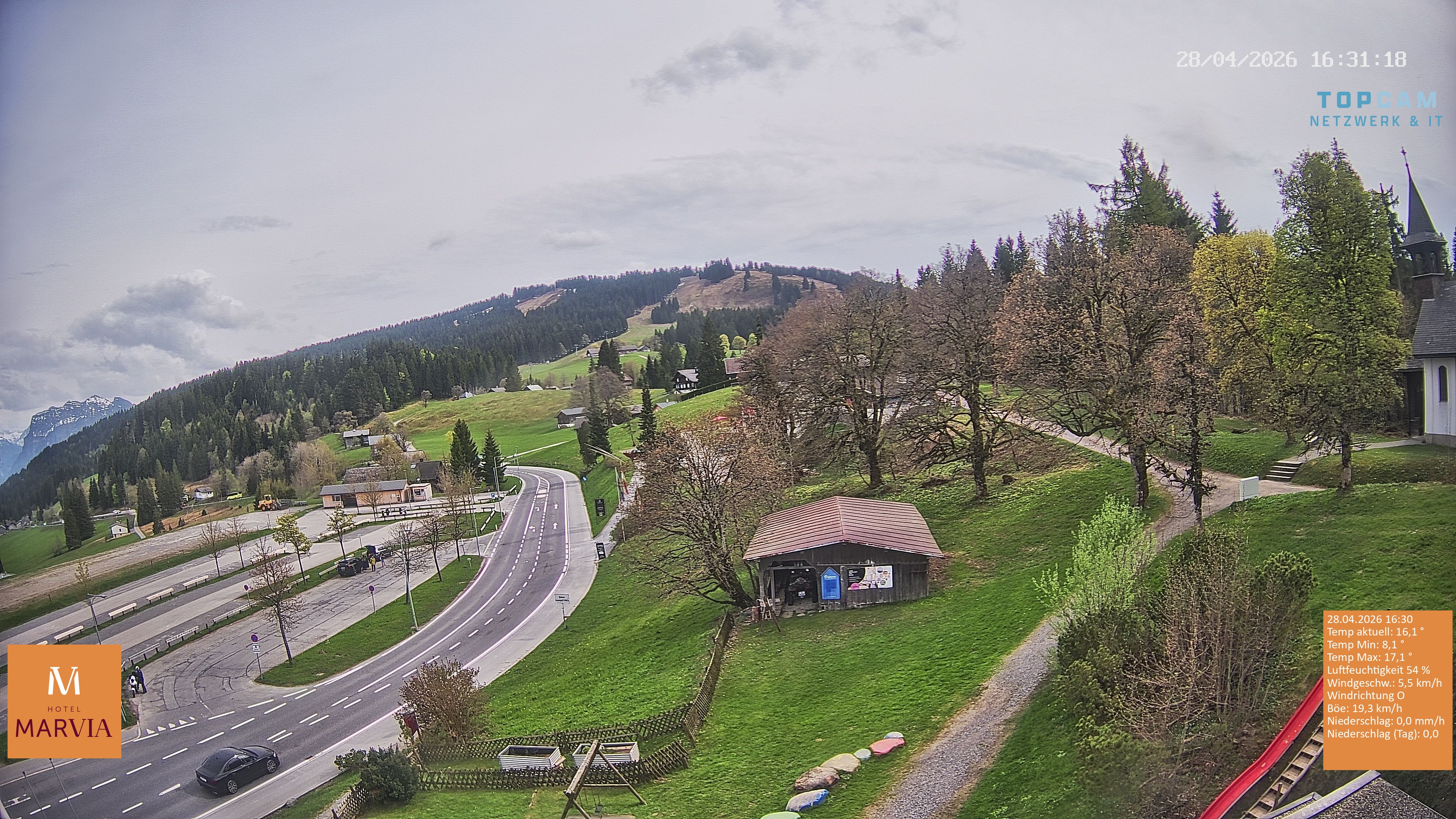 Archiv Foto Webcam Berghof Fetz in Bödele im Bregenzerwald