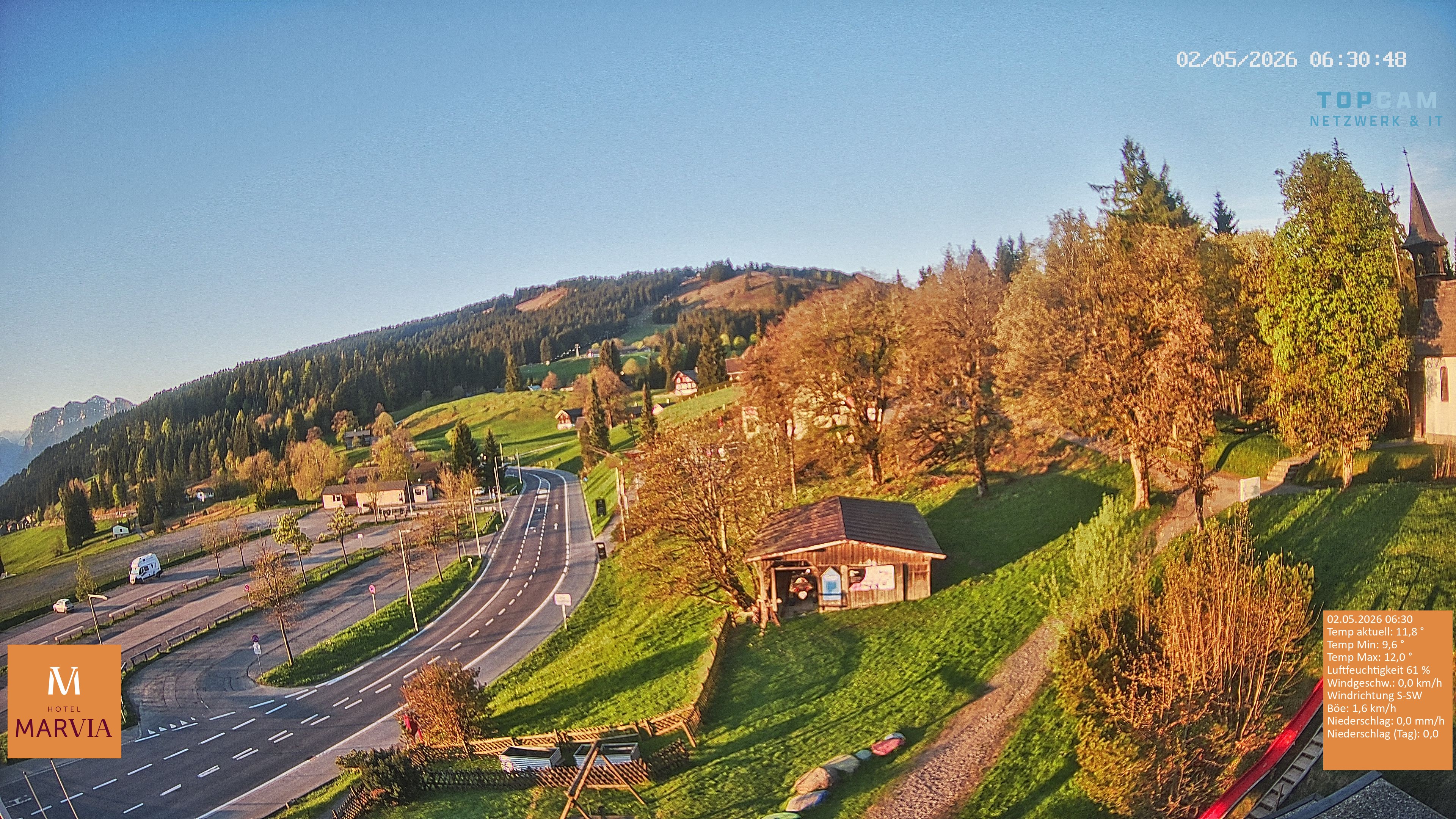 Archiv Foto Webcam Berghof Fetz in Bödele im Bregenzerwald