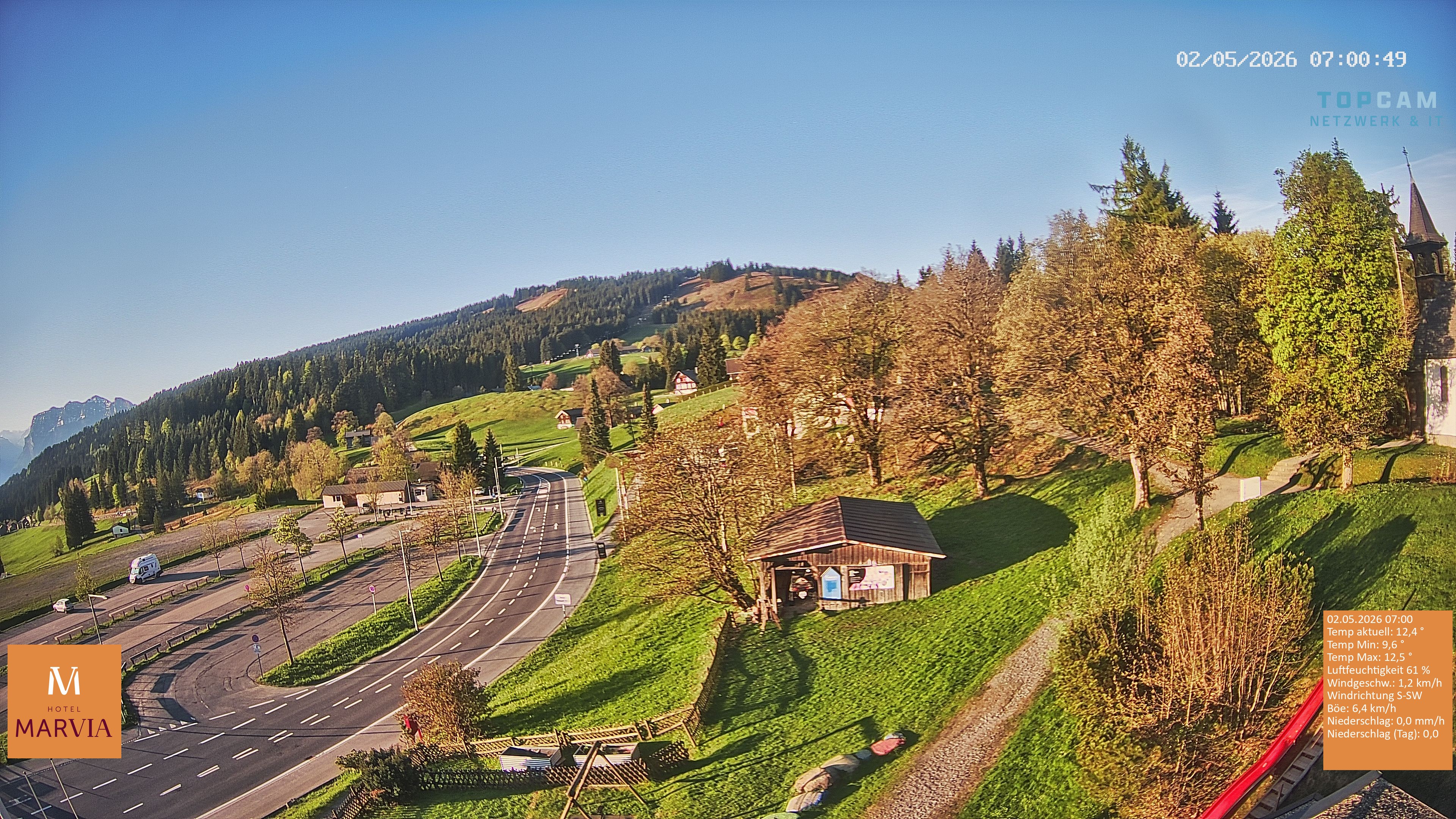 Archiv Foto Webcam Berghof Fetz in Bödele im Bregenzerwald