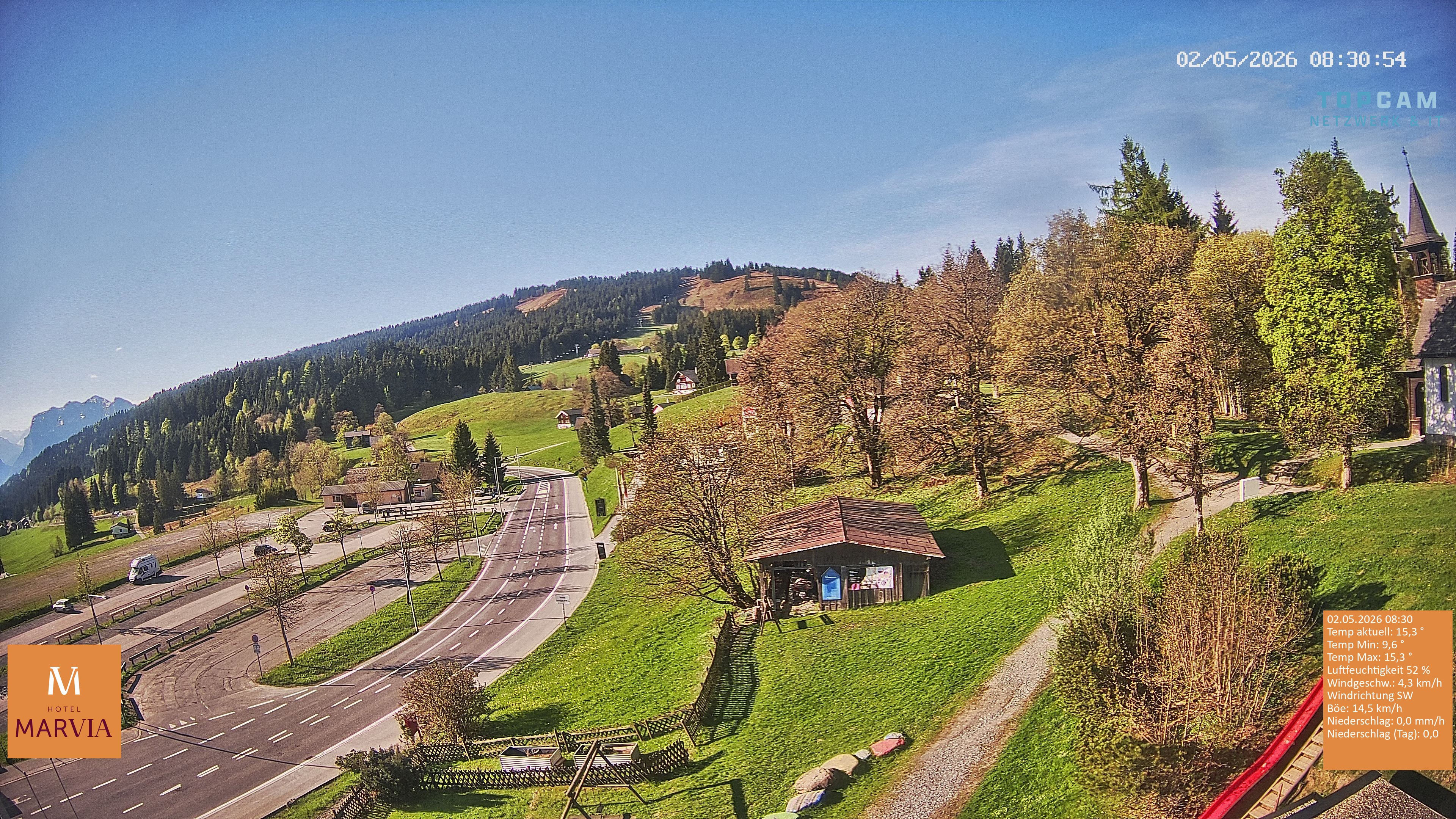 Archiv Foto Webcam Berghof Fetz in Bödele im Bregenzerwald