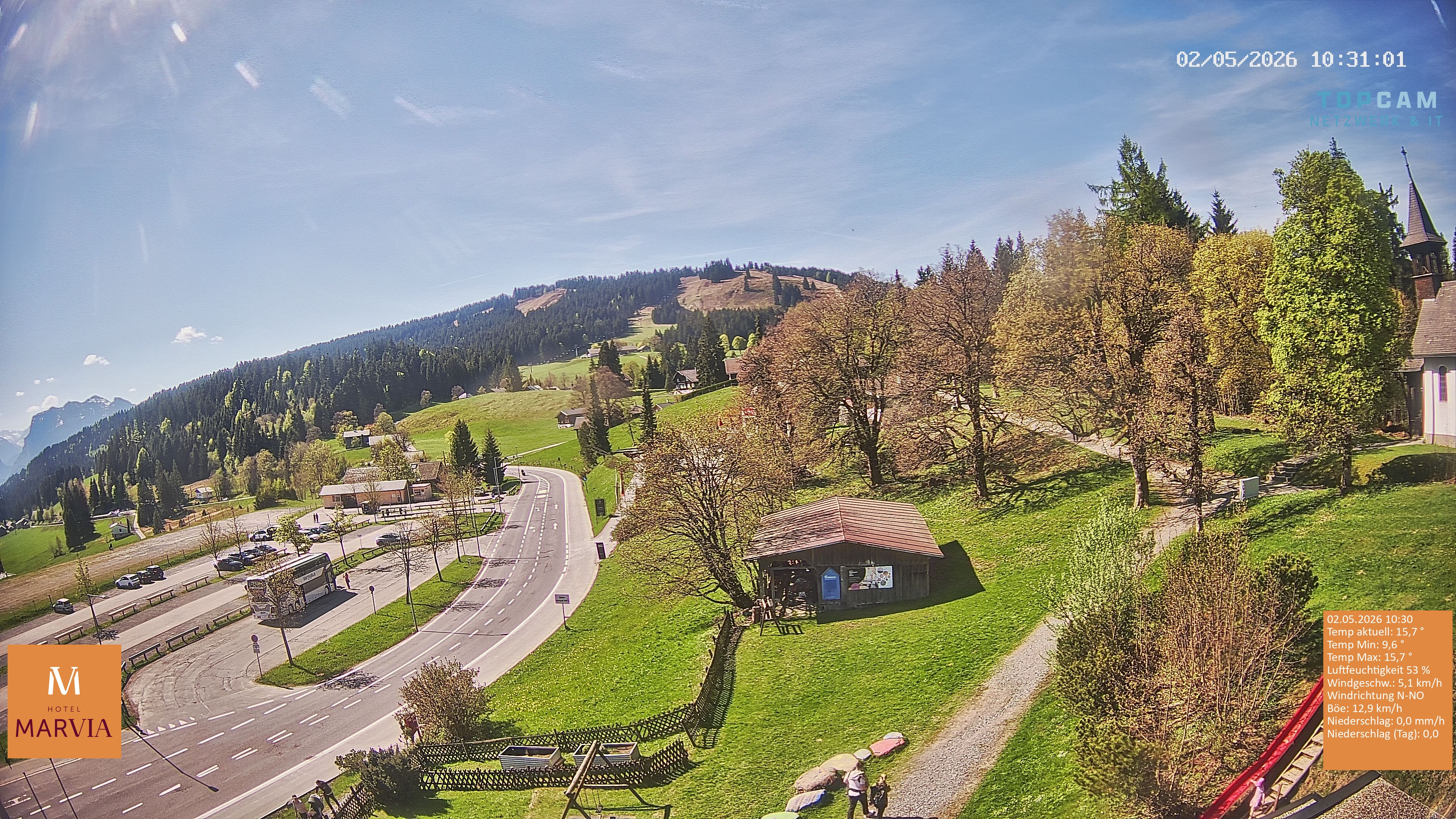 Archiv Foto Webcam Berghof Fetz in Bödele im Bregenzerwald