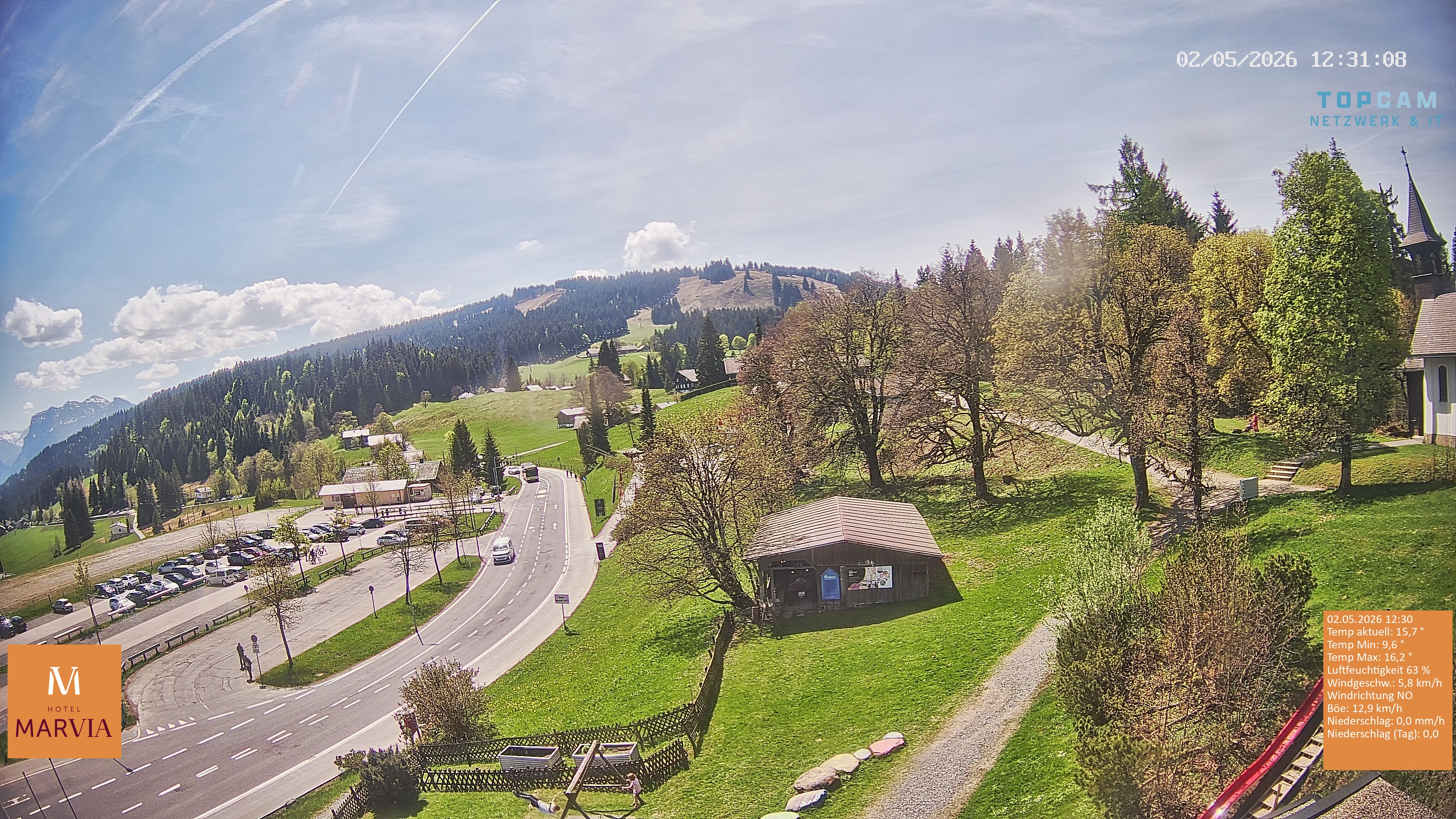 Archiv Foto Webcam Berghof Fetz in Bödele im Bregenzerwald