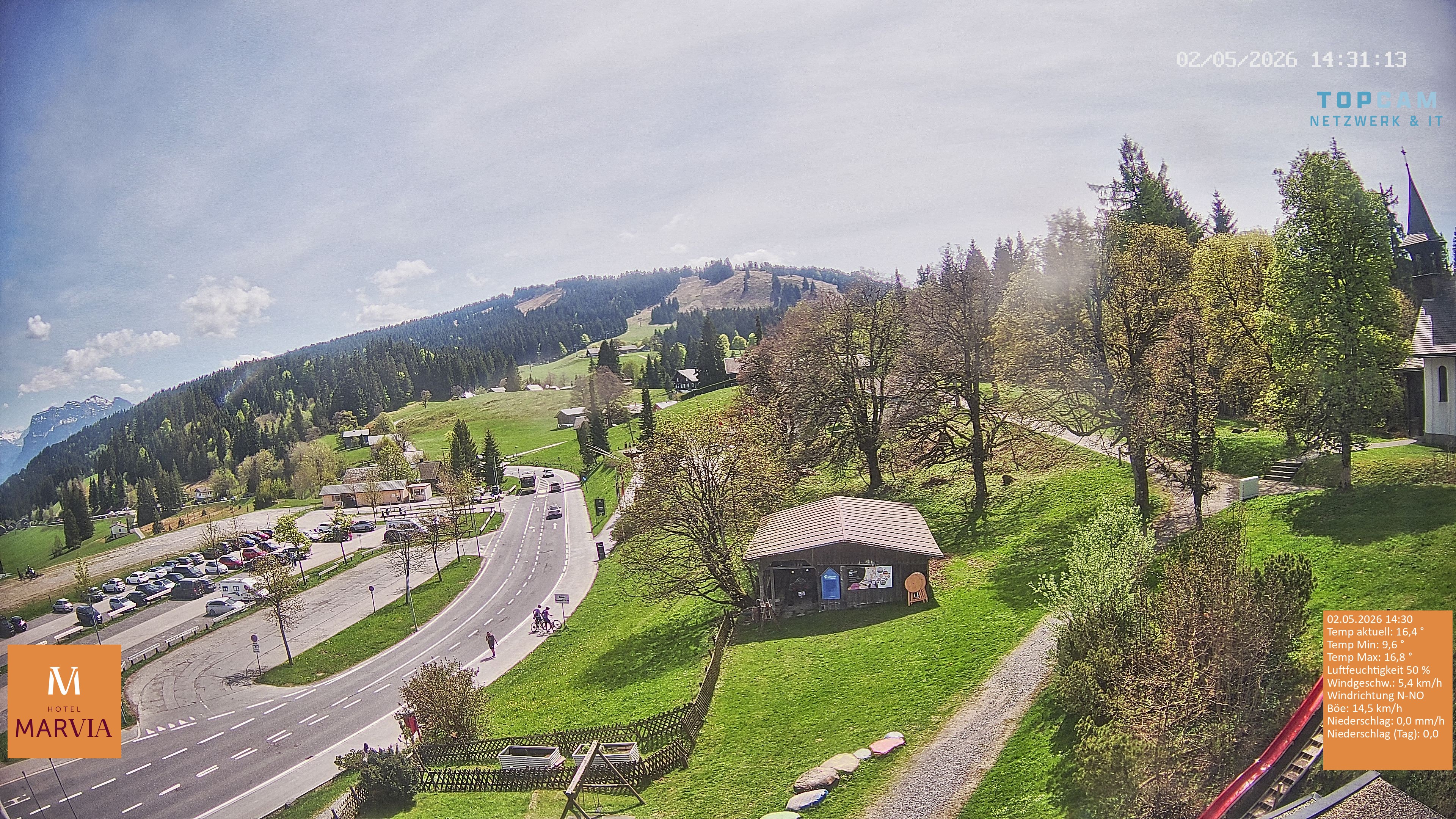Archiv Foto Webcam Berghof Fetz in Bödele im Bregenzerwald
