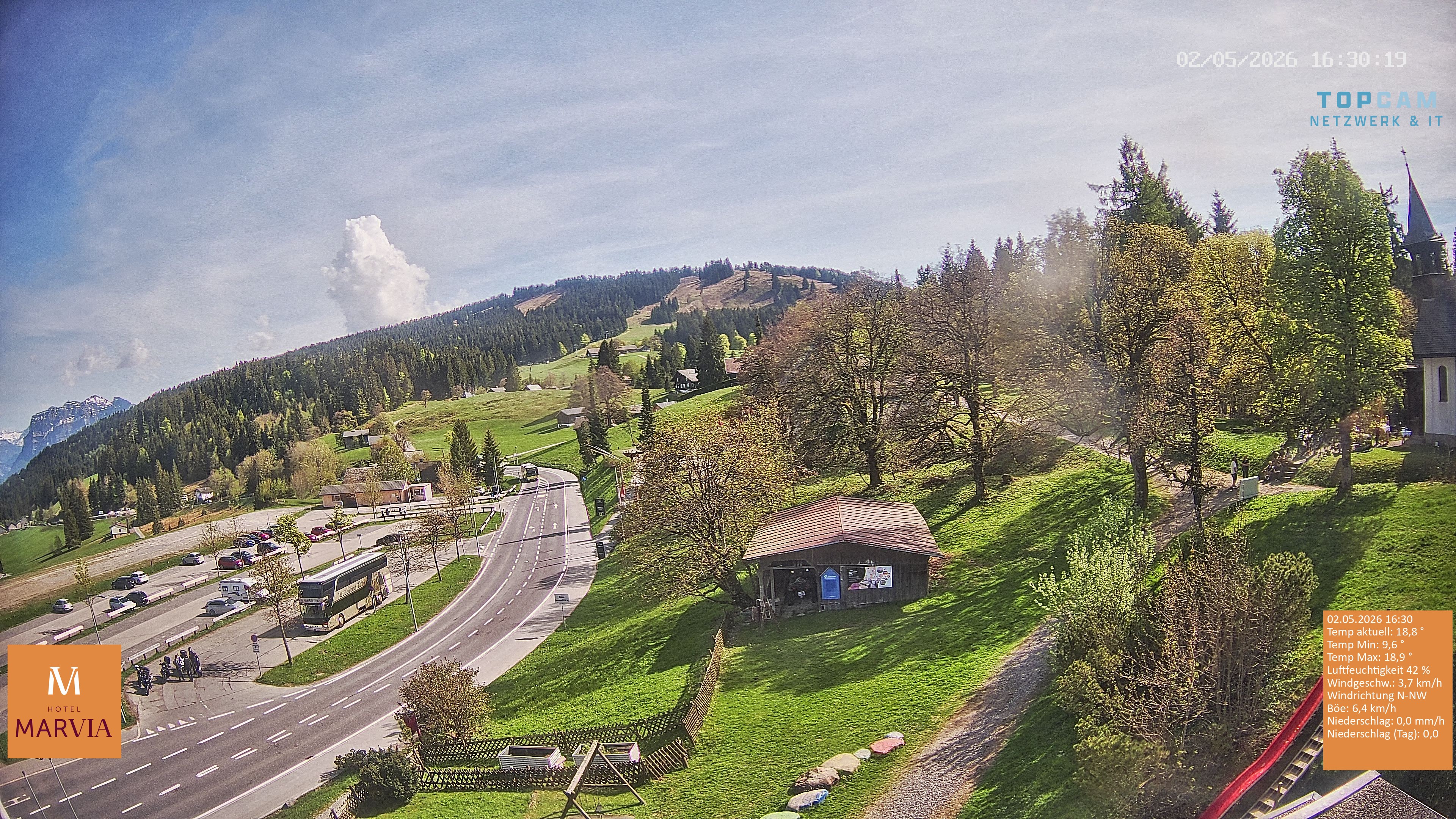 Archiv Foto Webcam Berghof Fetz in Bödele im Bregenzerwald