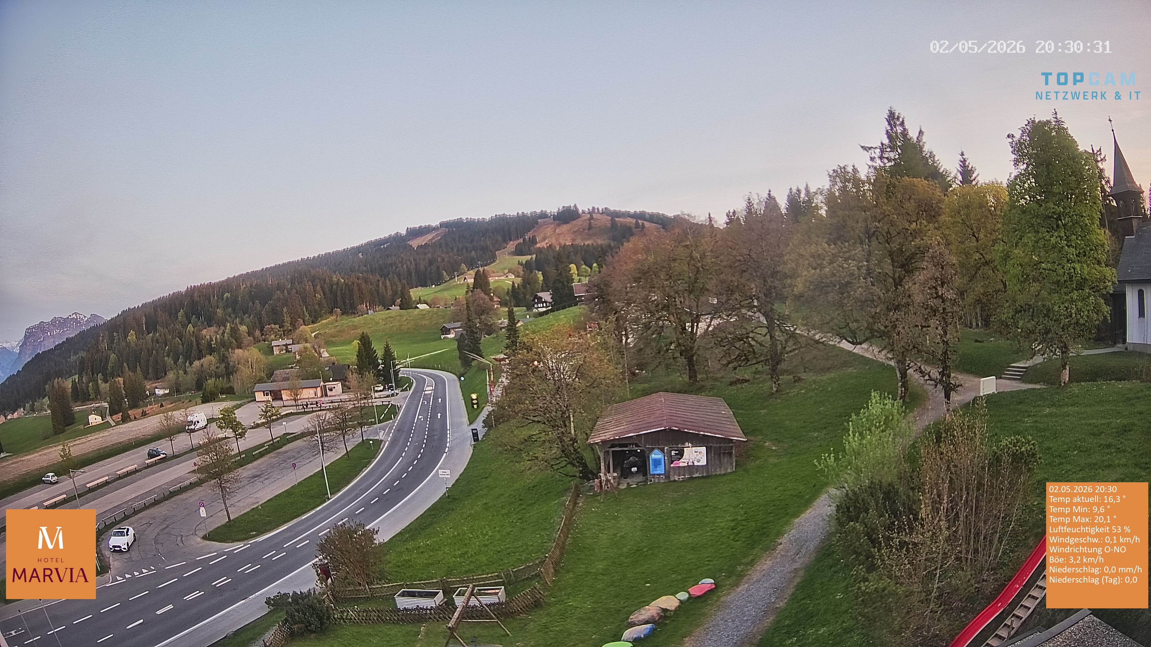 Archiv Foto Webcam Berghof Fetz in Bödele im Bregenzerwald