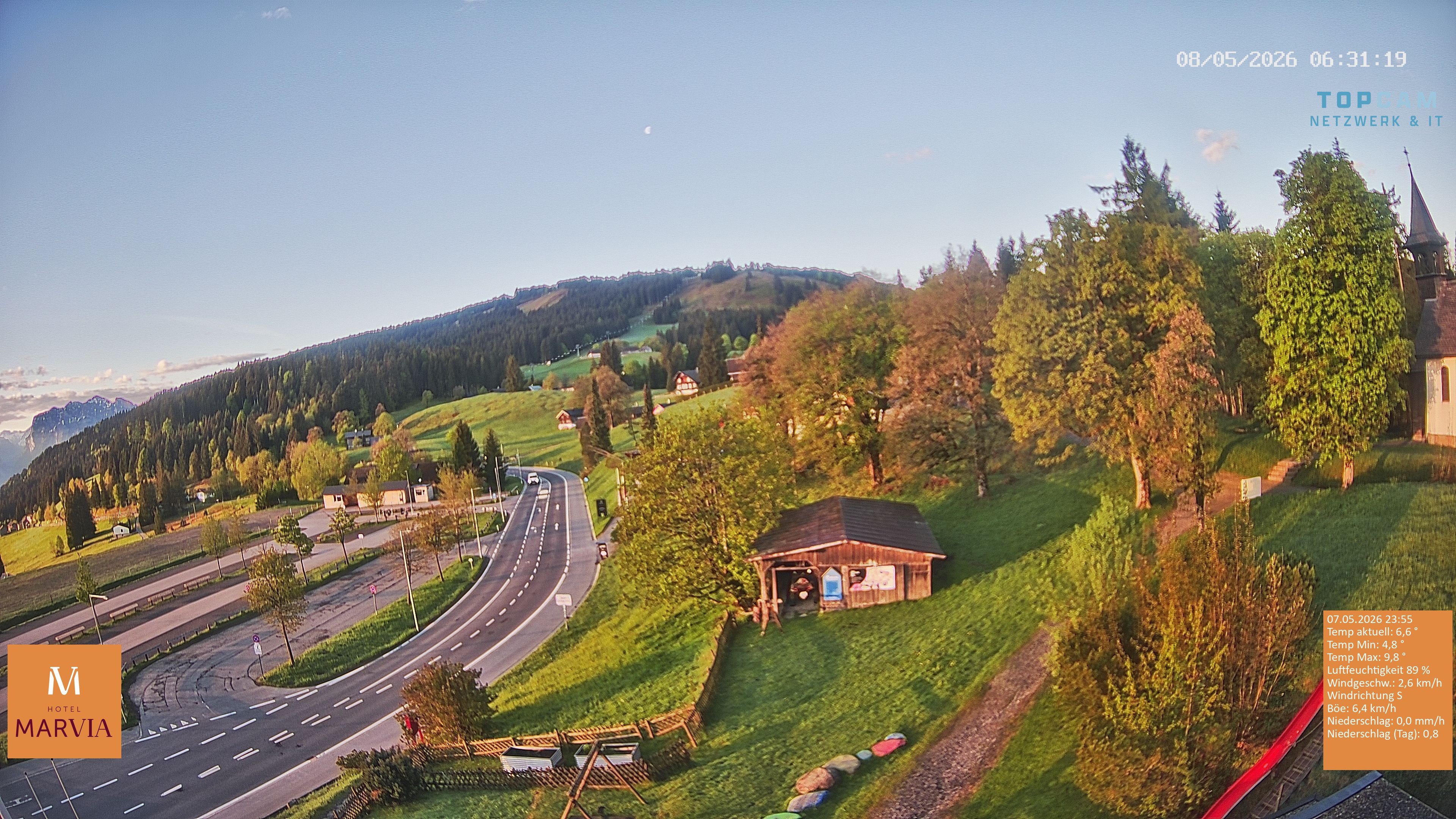 Archived image Webcam Restaurant Fetz, Bödele