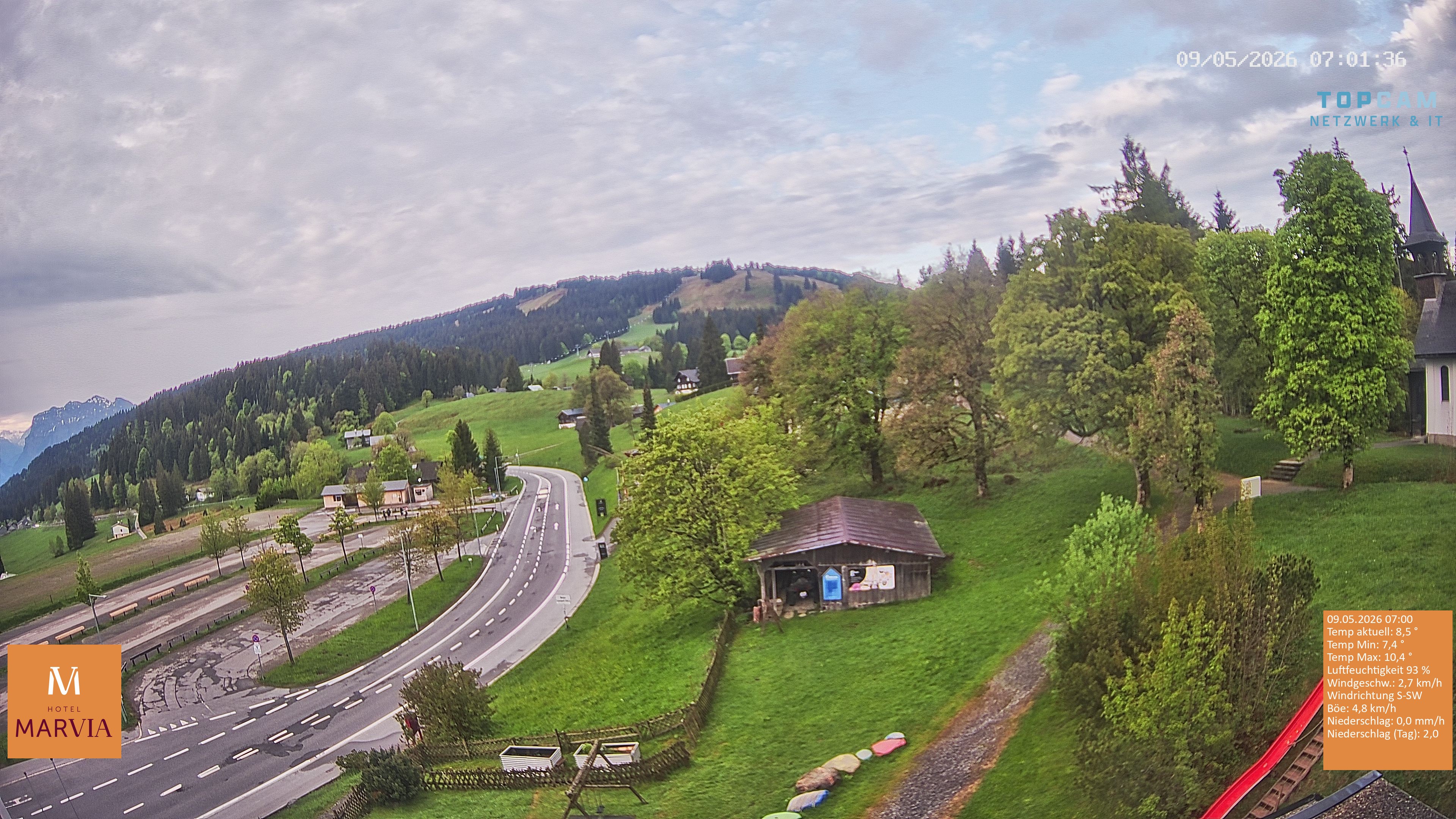 Archiv Foto Webcam Berghof Fetz in Bödele im Bregenzerwald