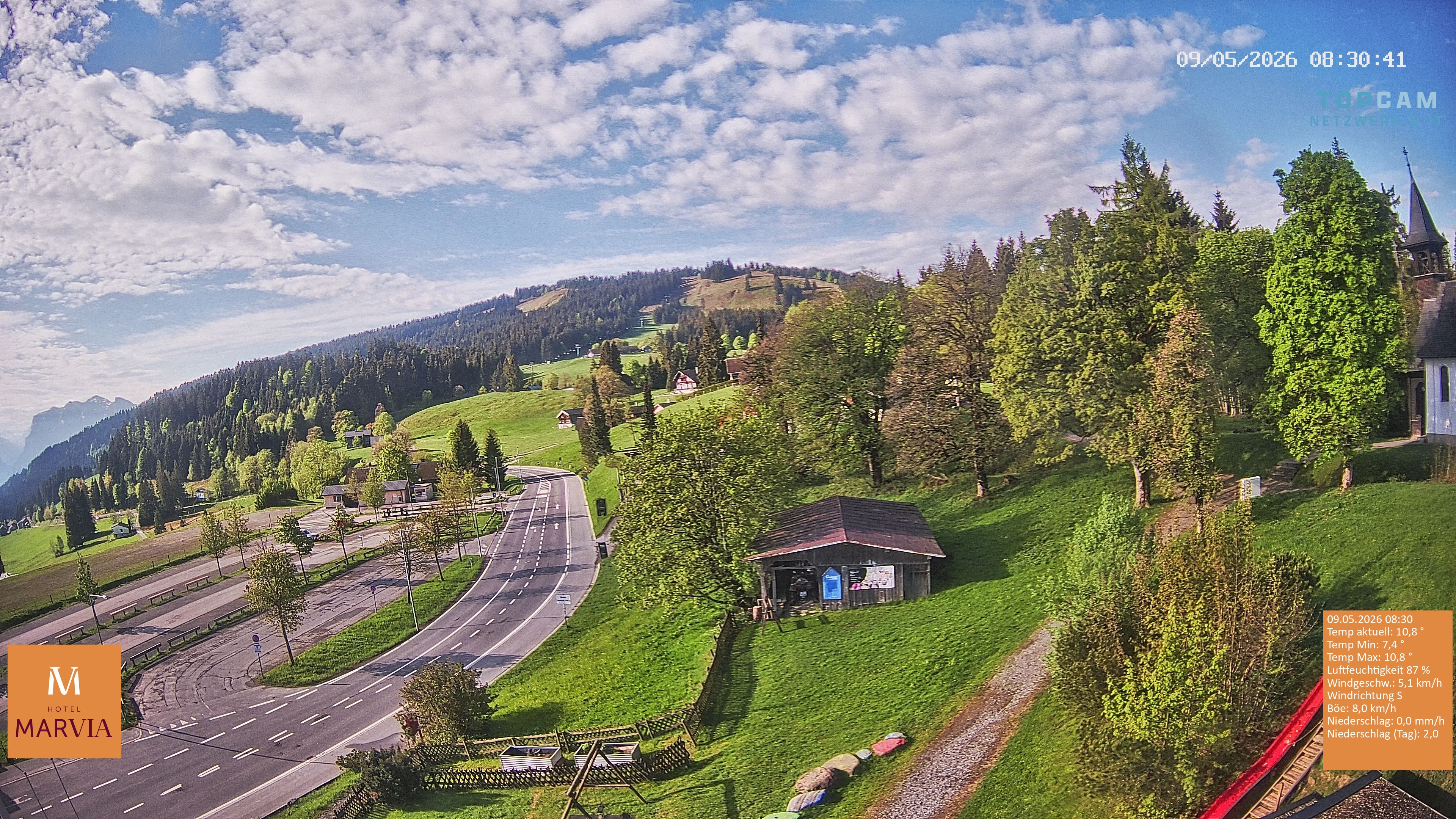 Archiv Foto Webcam Berghof Fetz in Bödele im Bregenzerwald