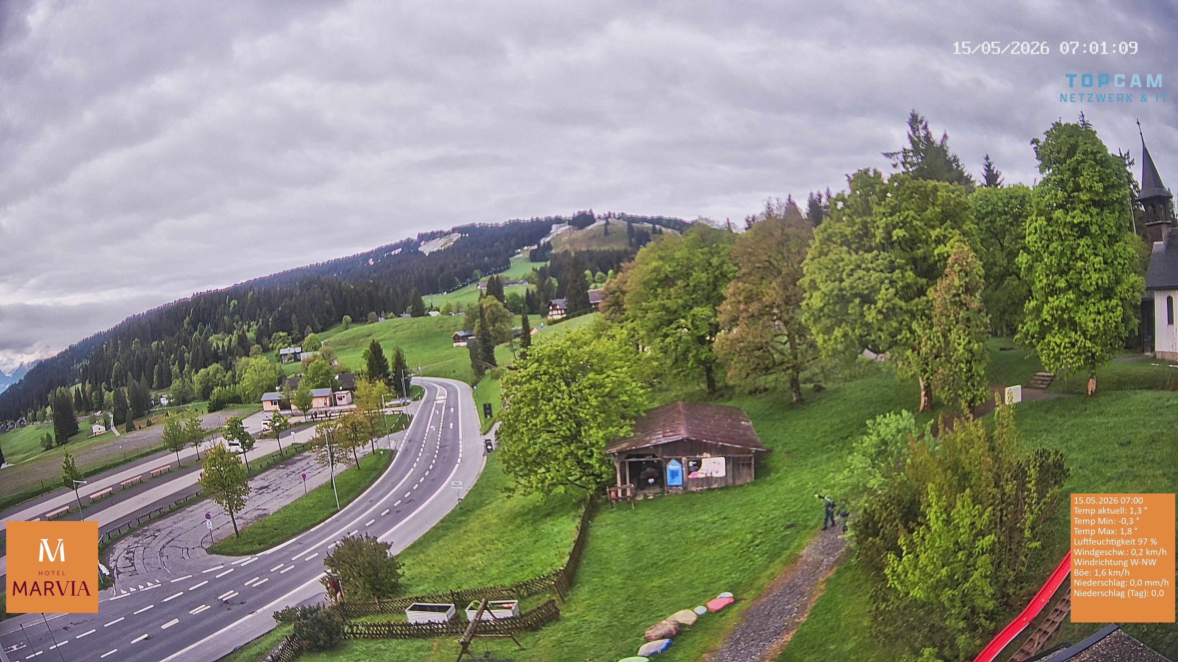 Archiv Foto Webcam Berghof Fetz in Bödele im Bregenzerwald