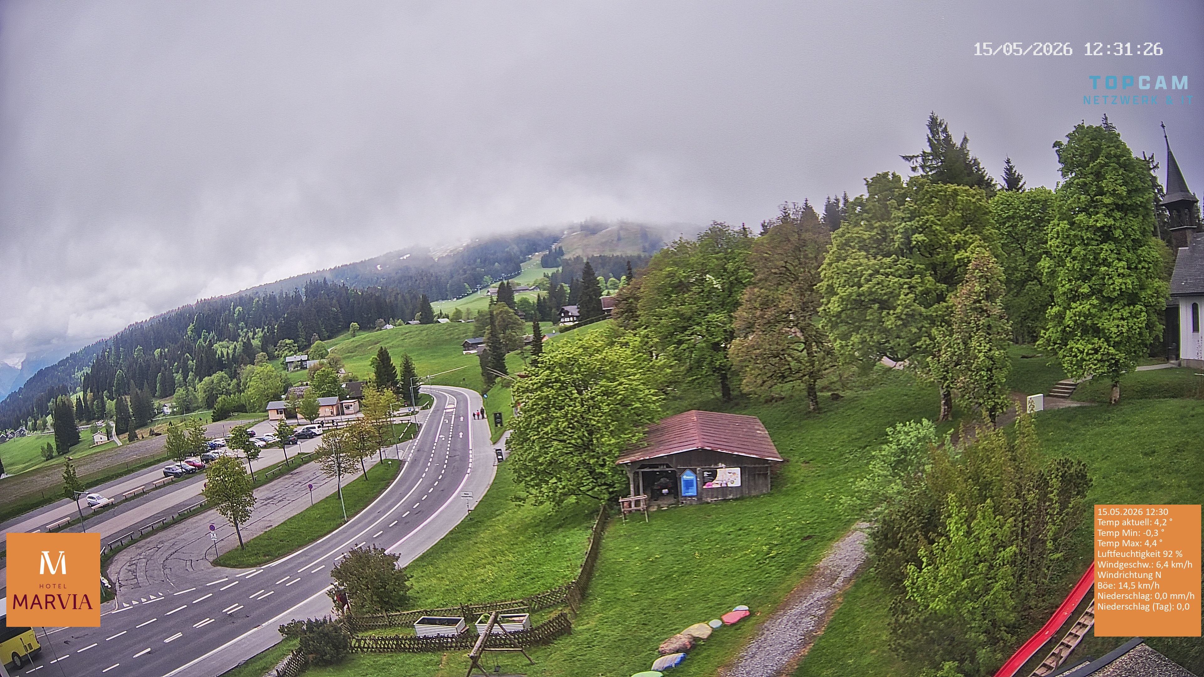 Archiv Foto Webcam Berghof Fetz in Bödele im Bregenzerwald