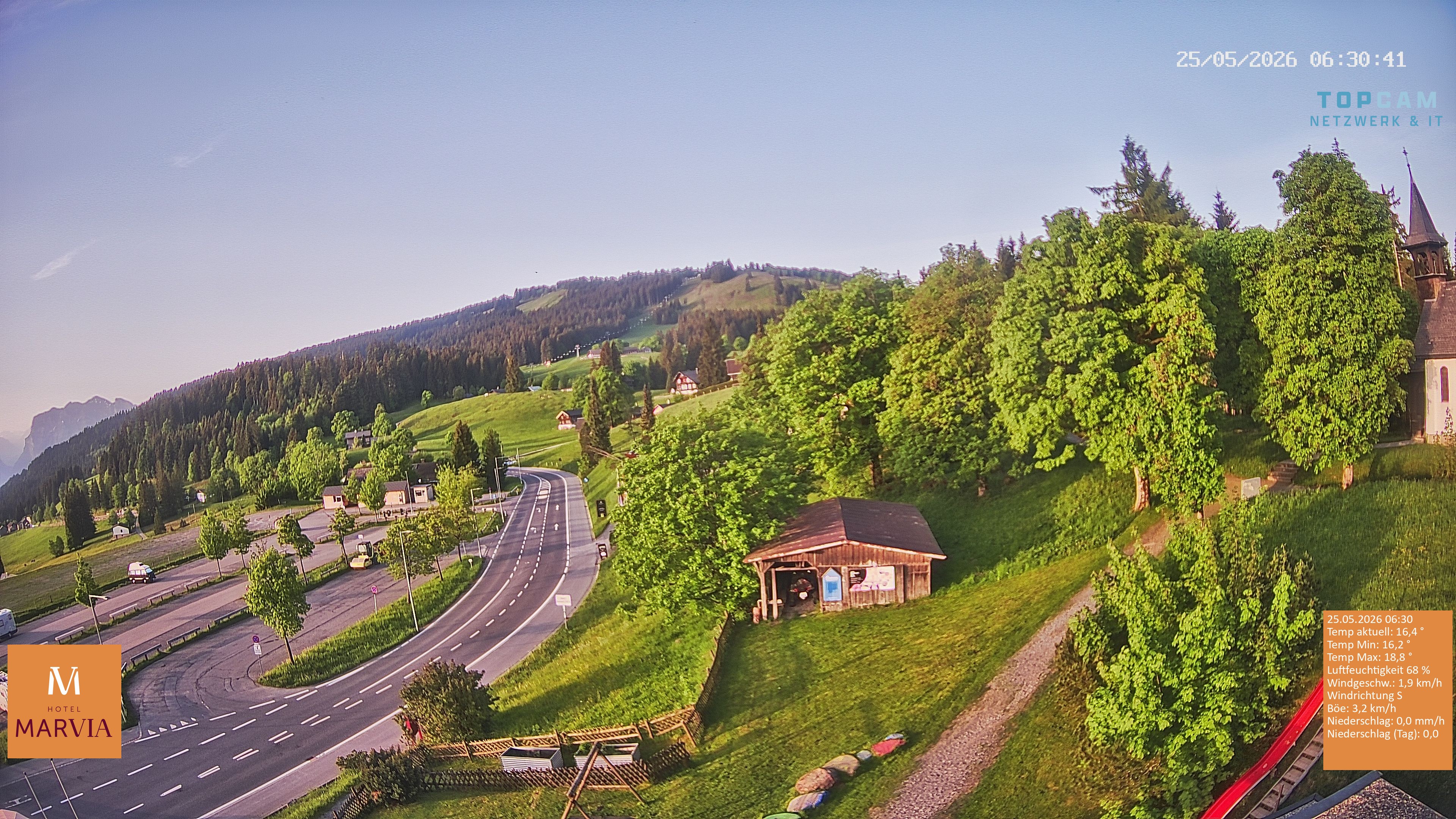 Archiv Foto Webcam Berghof Fetz in Bödele im Bregenzerwald