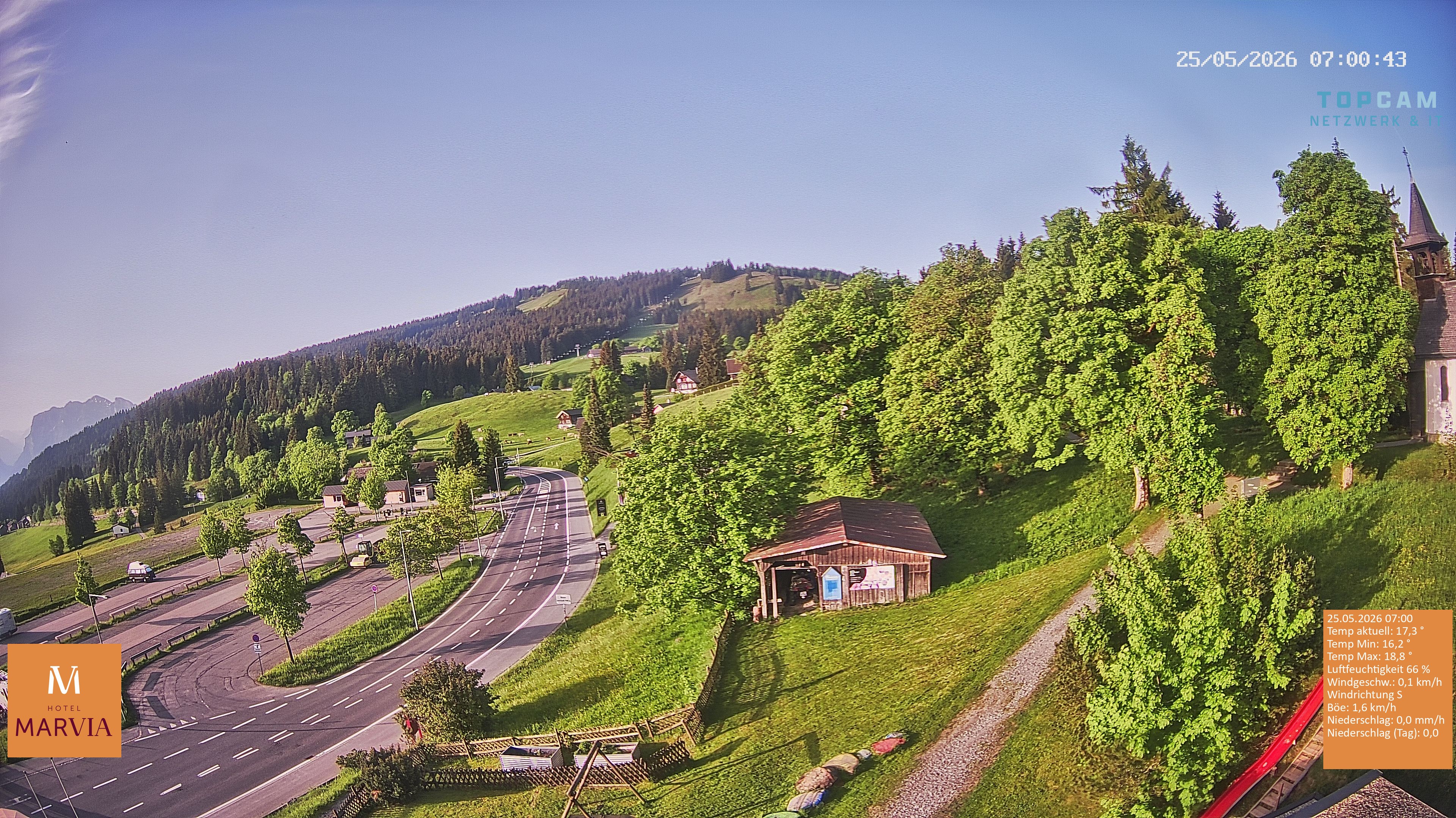 Archiv Foto Webcam Berghof Fetz in Bödele im Bregenzerwald