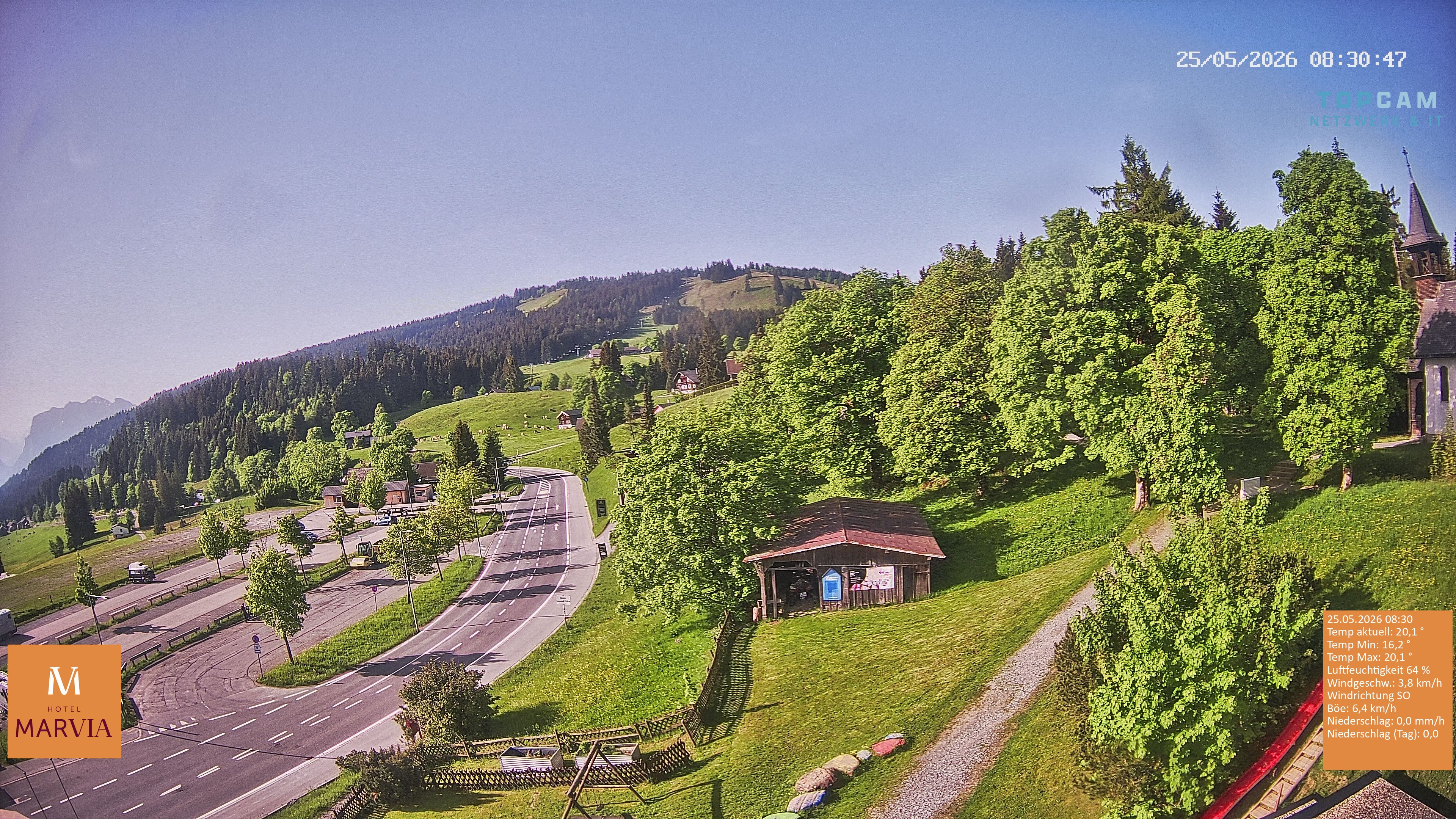 Archiv Foto Webcam Berghof Fetz in Bödele im Bregenzerwald