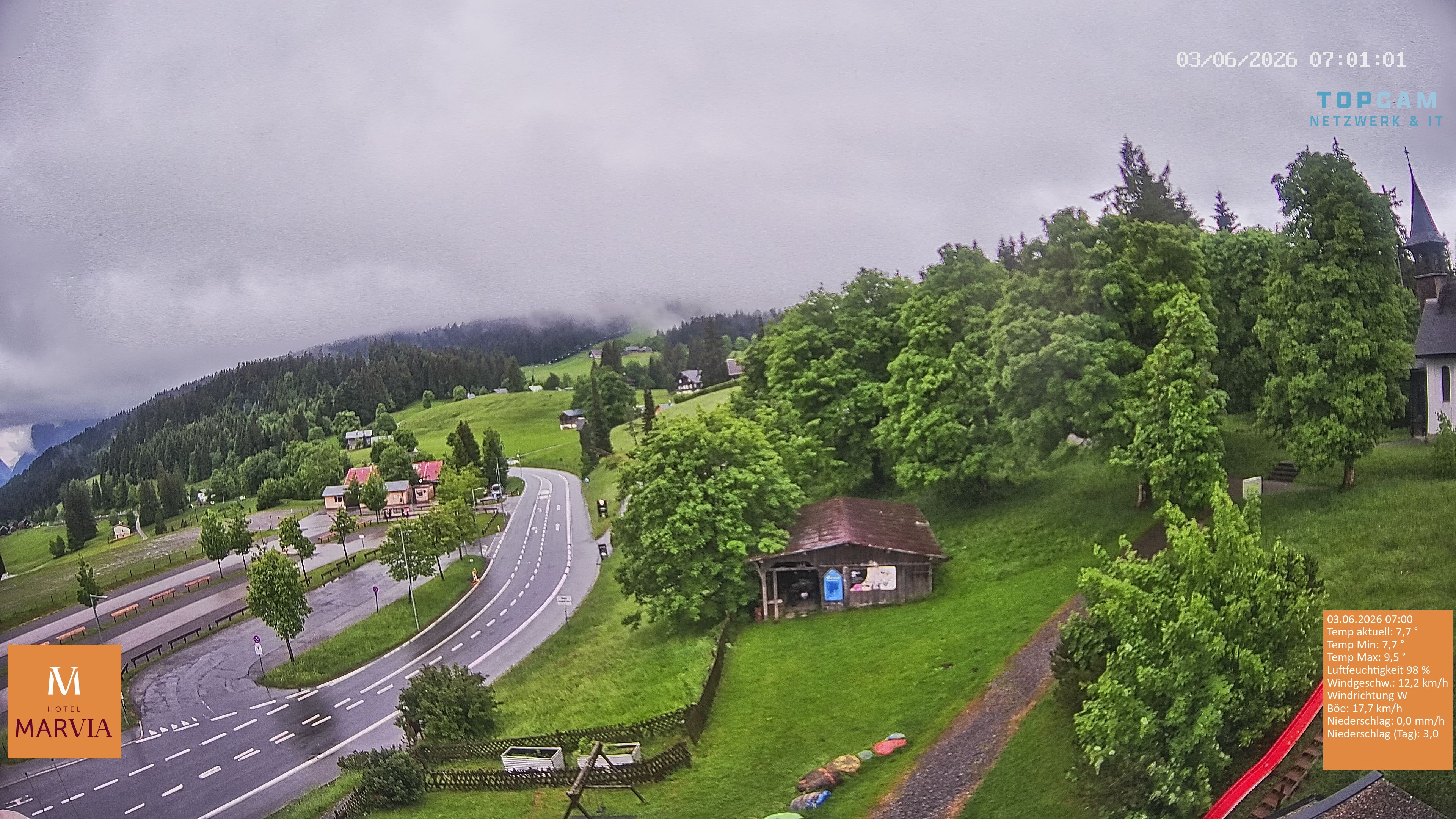Archiv Foto Webcam Berghof Fetz in Bödele im Bregenzerwald