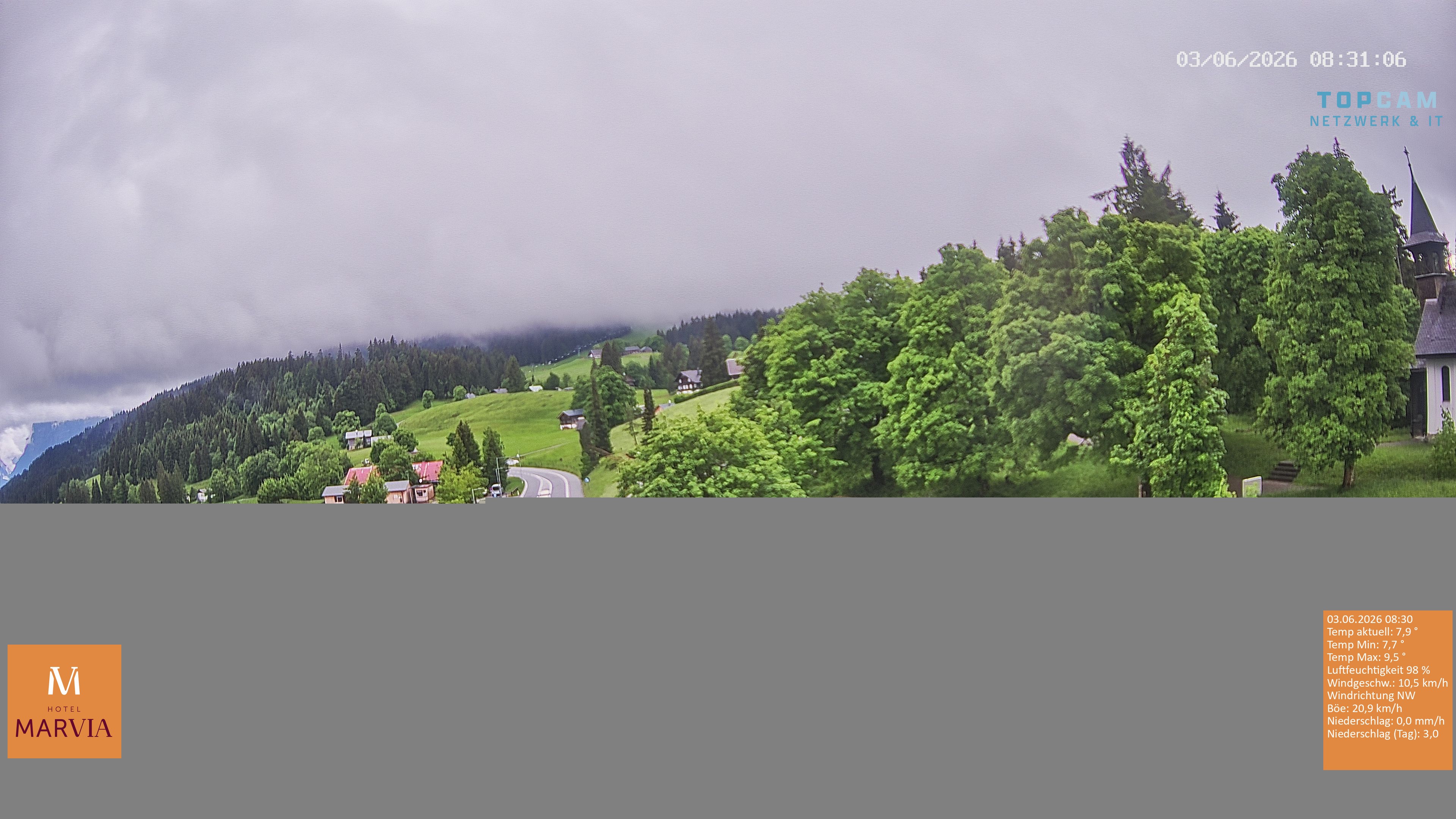 Archiv Foto Webcam Berghof Fetz in Bödele im Bregenzerwald