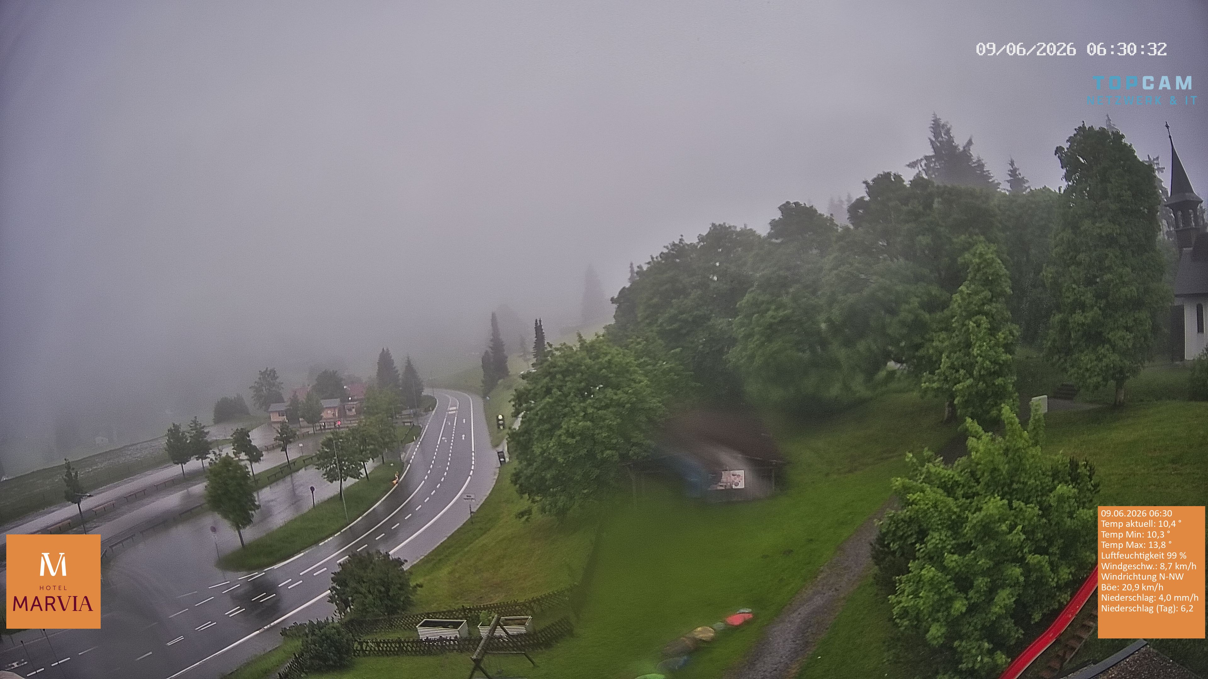 Archiv Foto Webcam Berghof Fetz in Bödele im Bregenzerwald