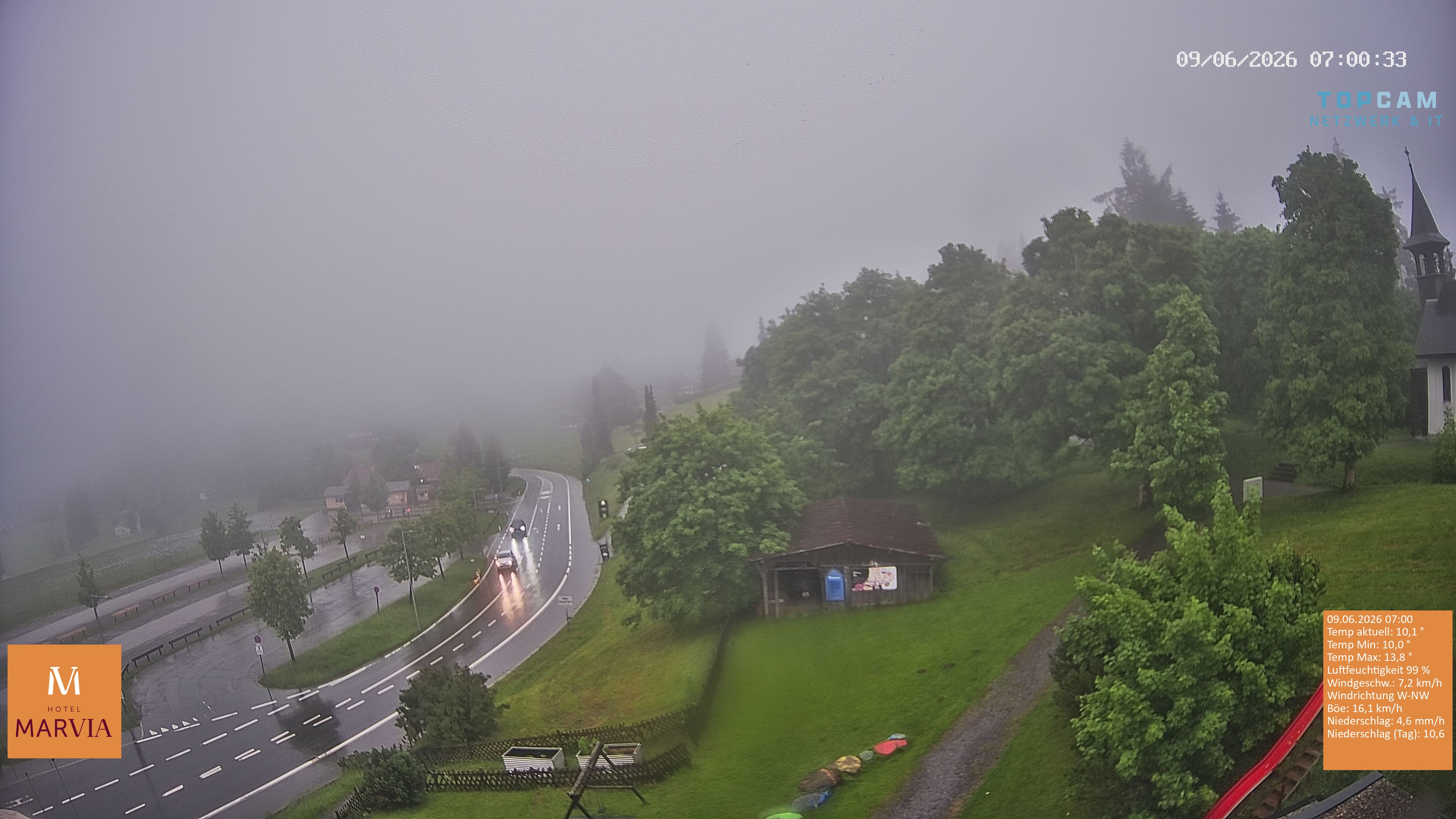 Archiv Foto Webcam Berghof Fetz in Bödele im Bregenzerwald