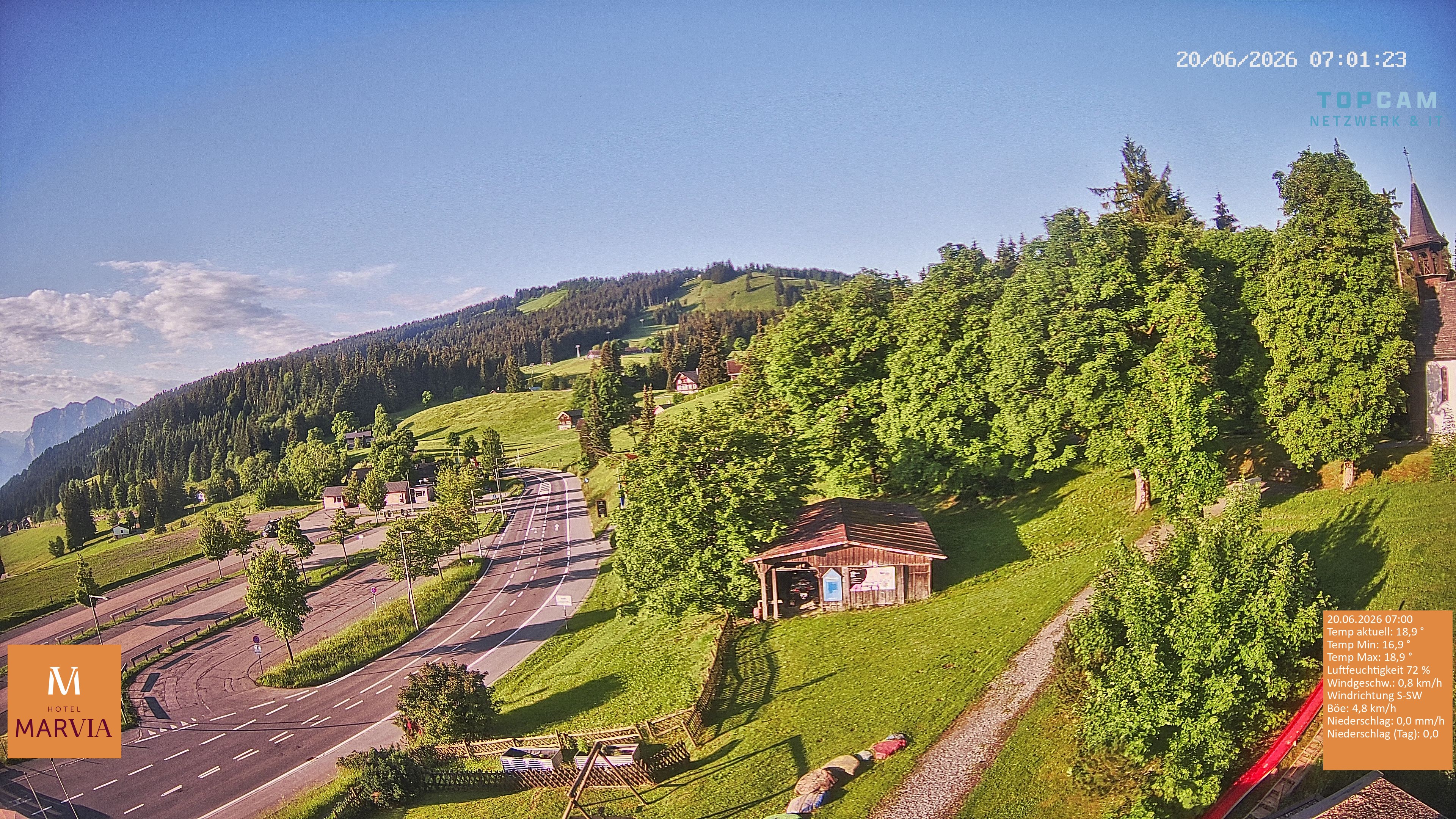 Archiv Foto Webcam Berghof Fetz in Bödele im Bregenzerwald