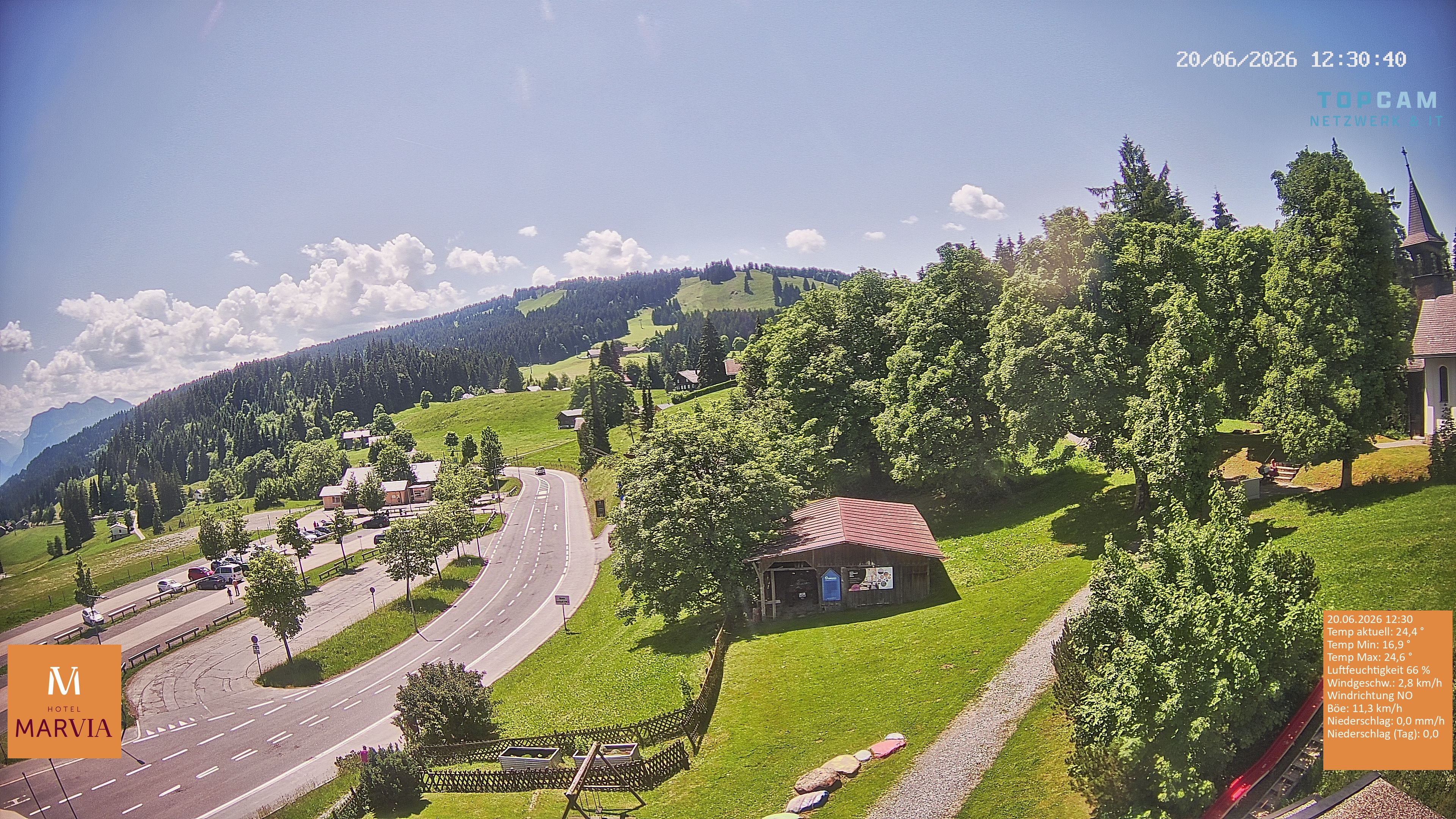 Archiv Foto Webcam Berghof Fetz in Bödele im Bregenzerwald