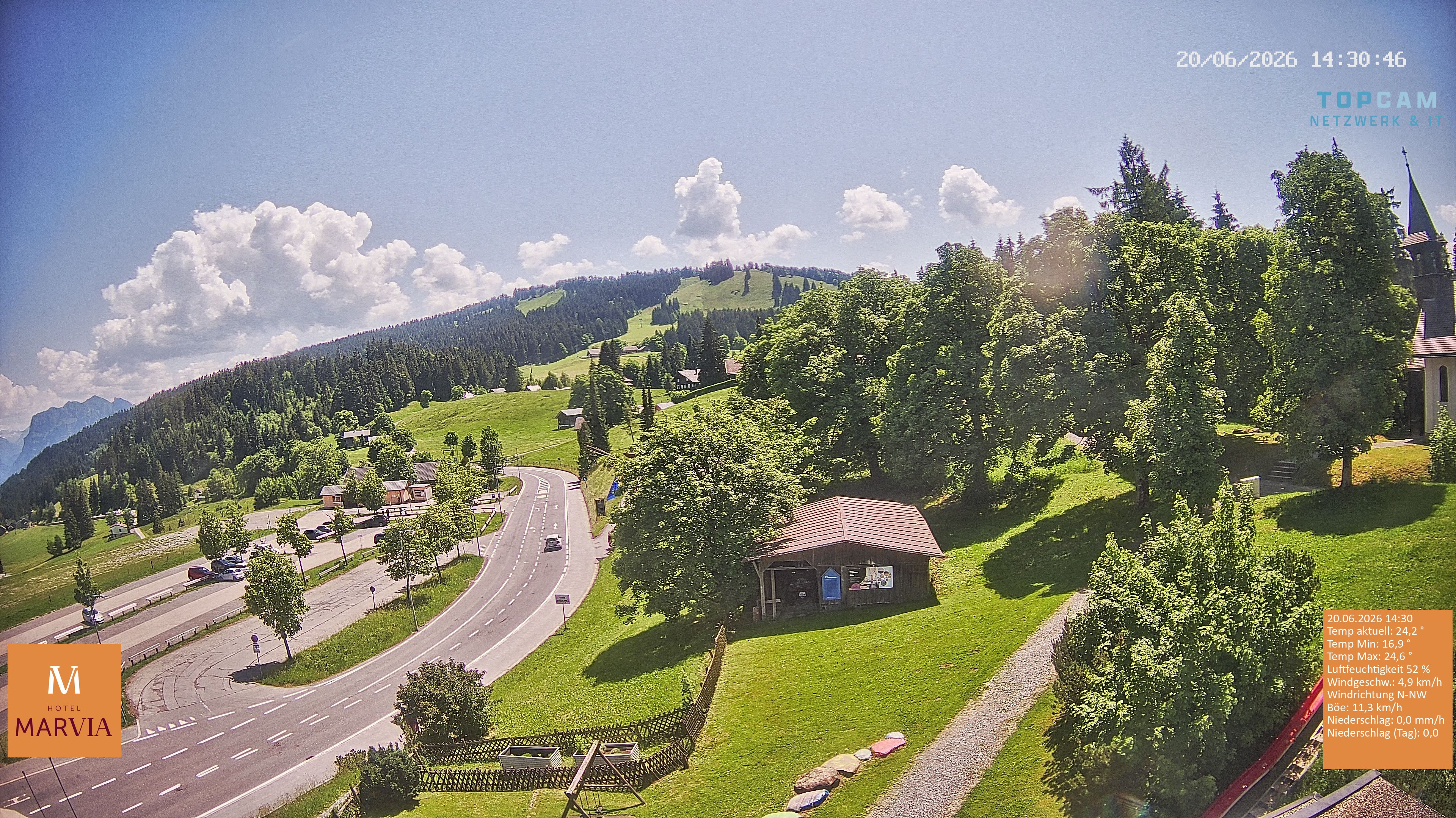 Archiv Foto Webcam Berghof Fetz in Bödele im Bregenzerwald