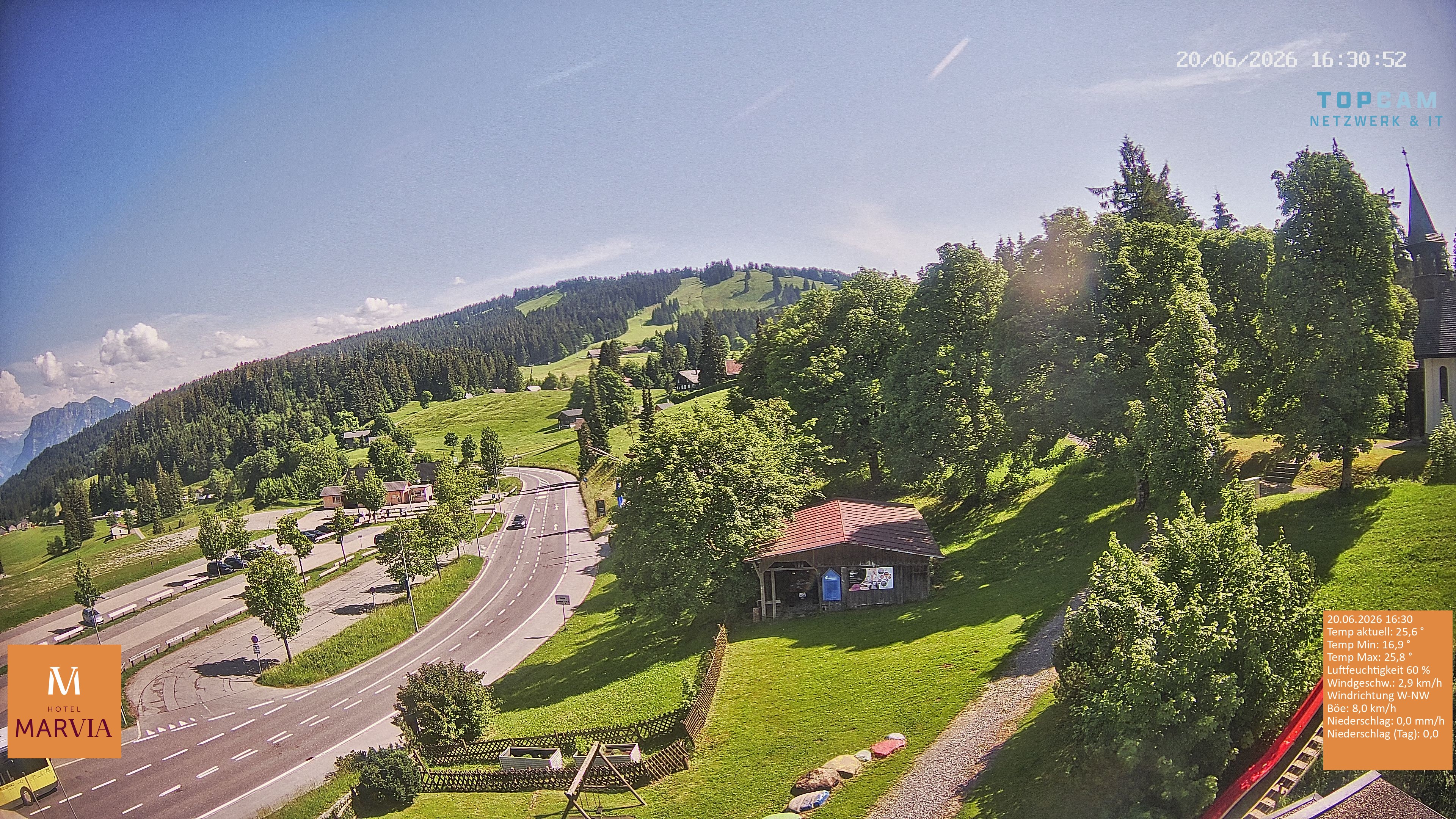 Archiv Foto Webcam Berghof Fetz in Bödele im Bregenzerwald