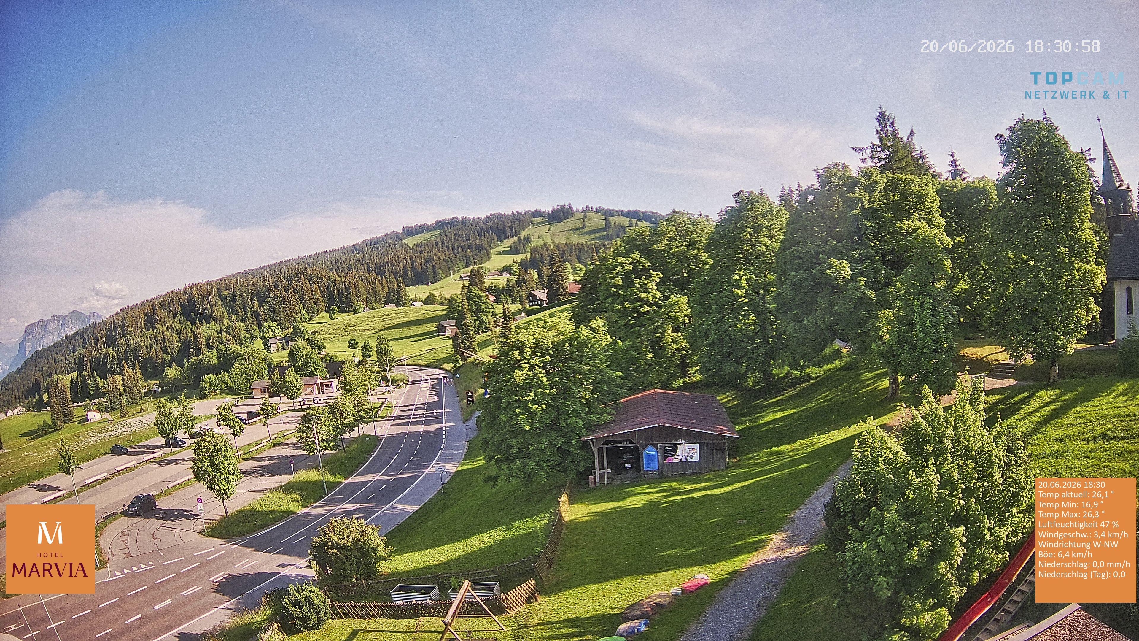 Archiv Foto Webcam Berghof Fetz in Bödele im Bregenzerwald