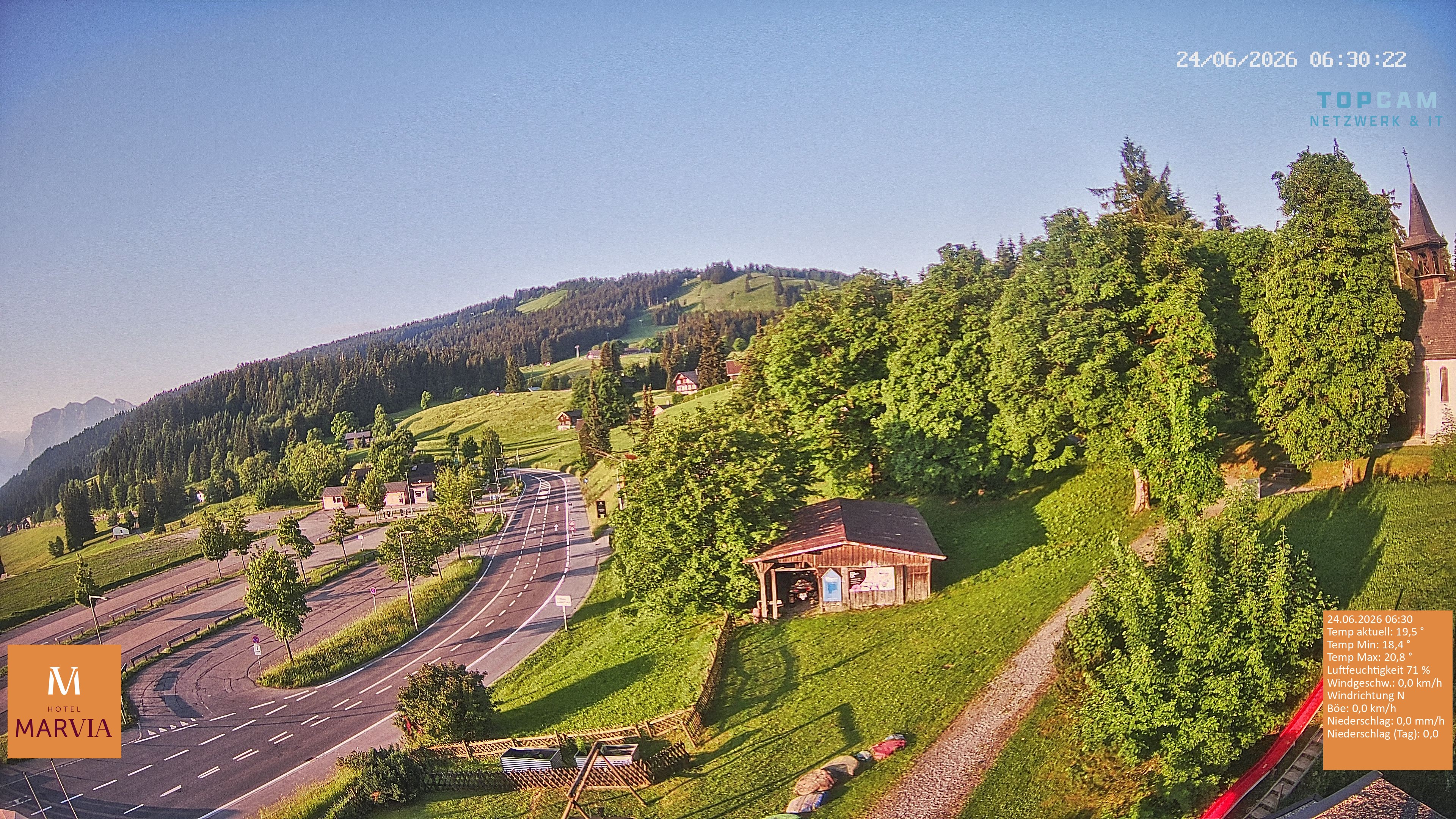 Archiv Foto Webcam Berghof Fetz in Bödele im Bregenzerwald