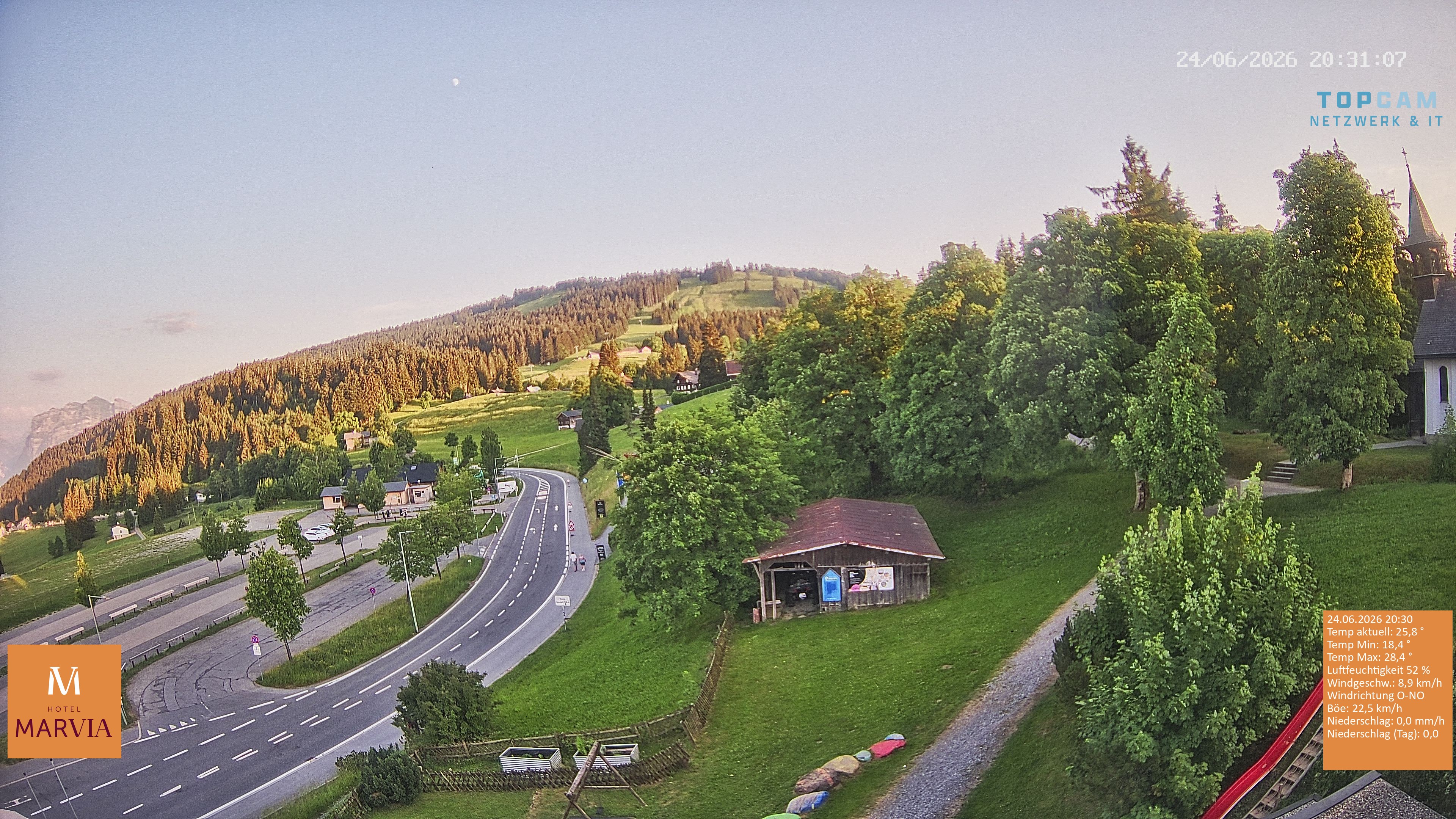 Archiv Foto Webcam Berghof Fetz in Bödele im Bregenzerwald