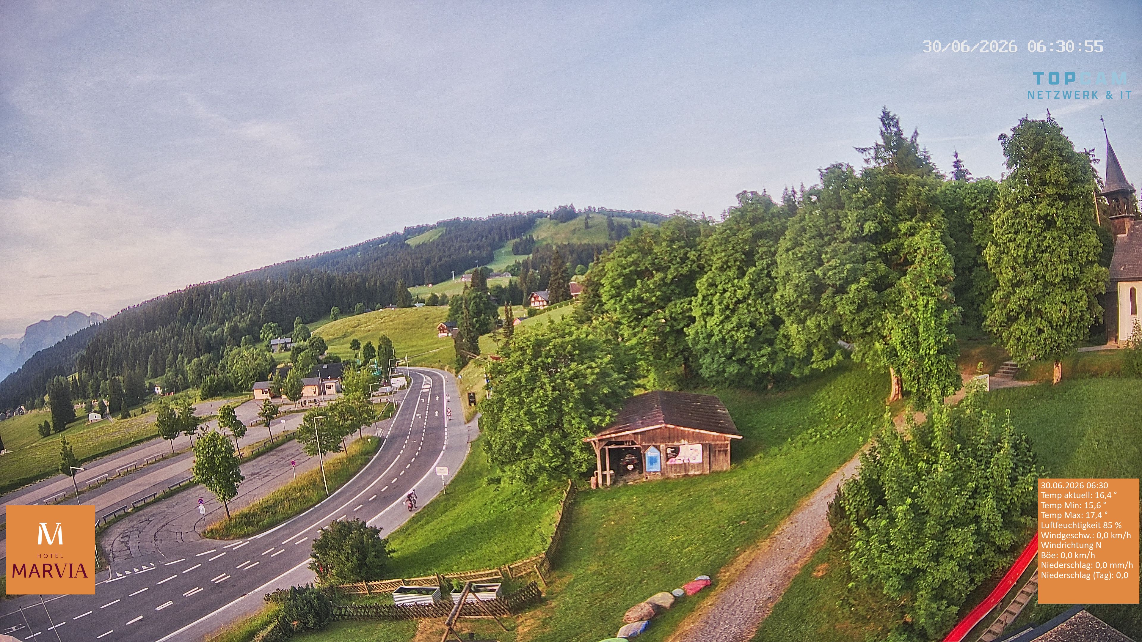 Archiv Foto Webcam Berghof Fetz in Bödele im Bregenzerwald
