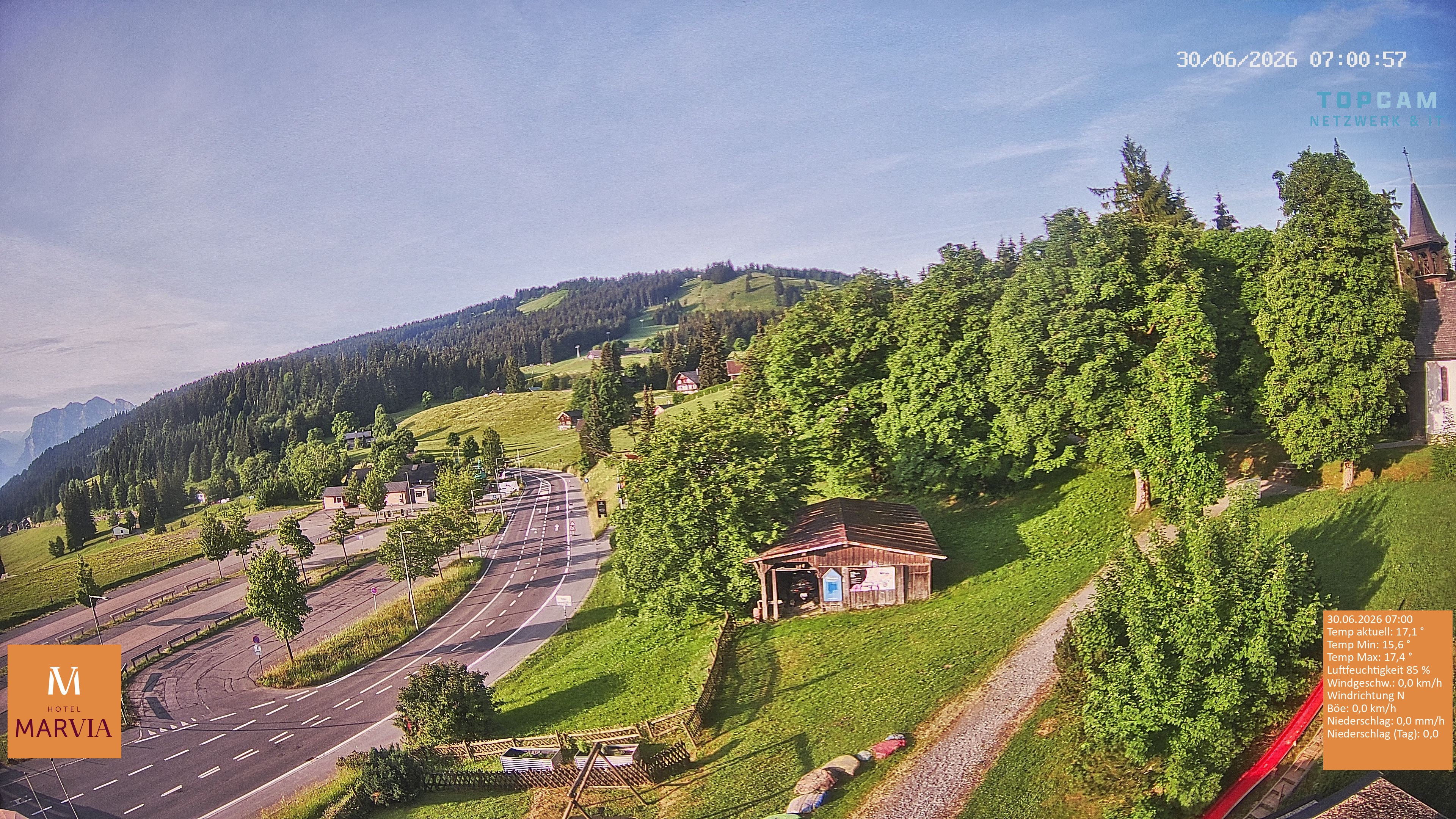Archiv Foto Webcam Berghof Fetz in Bödele im Bregenzerwald