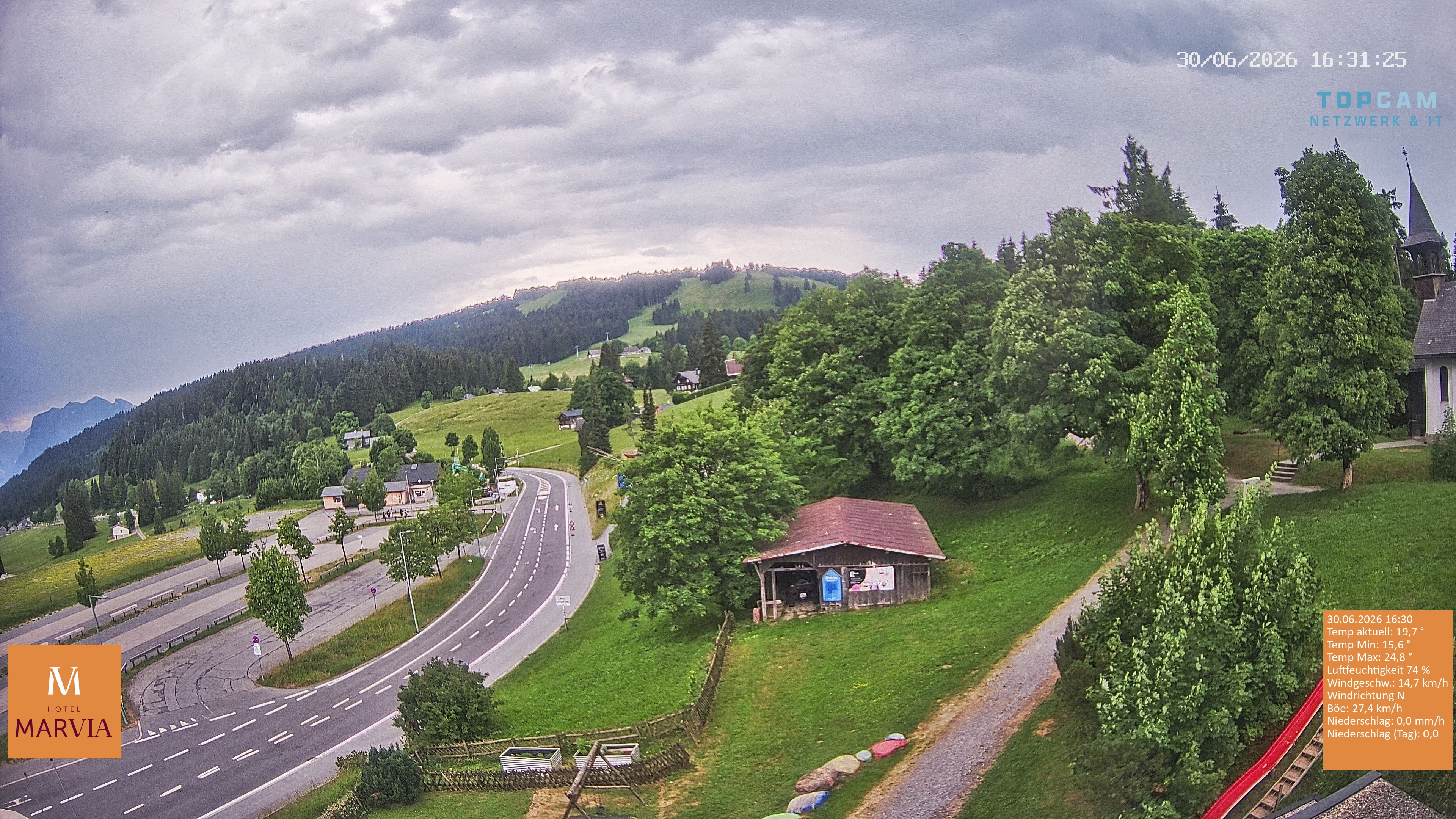 Archiv Foto Webcam Berghof Fetz in Bödele im Bregenzerwald