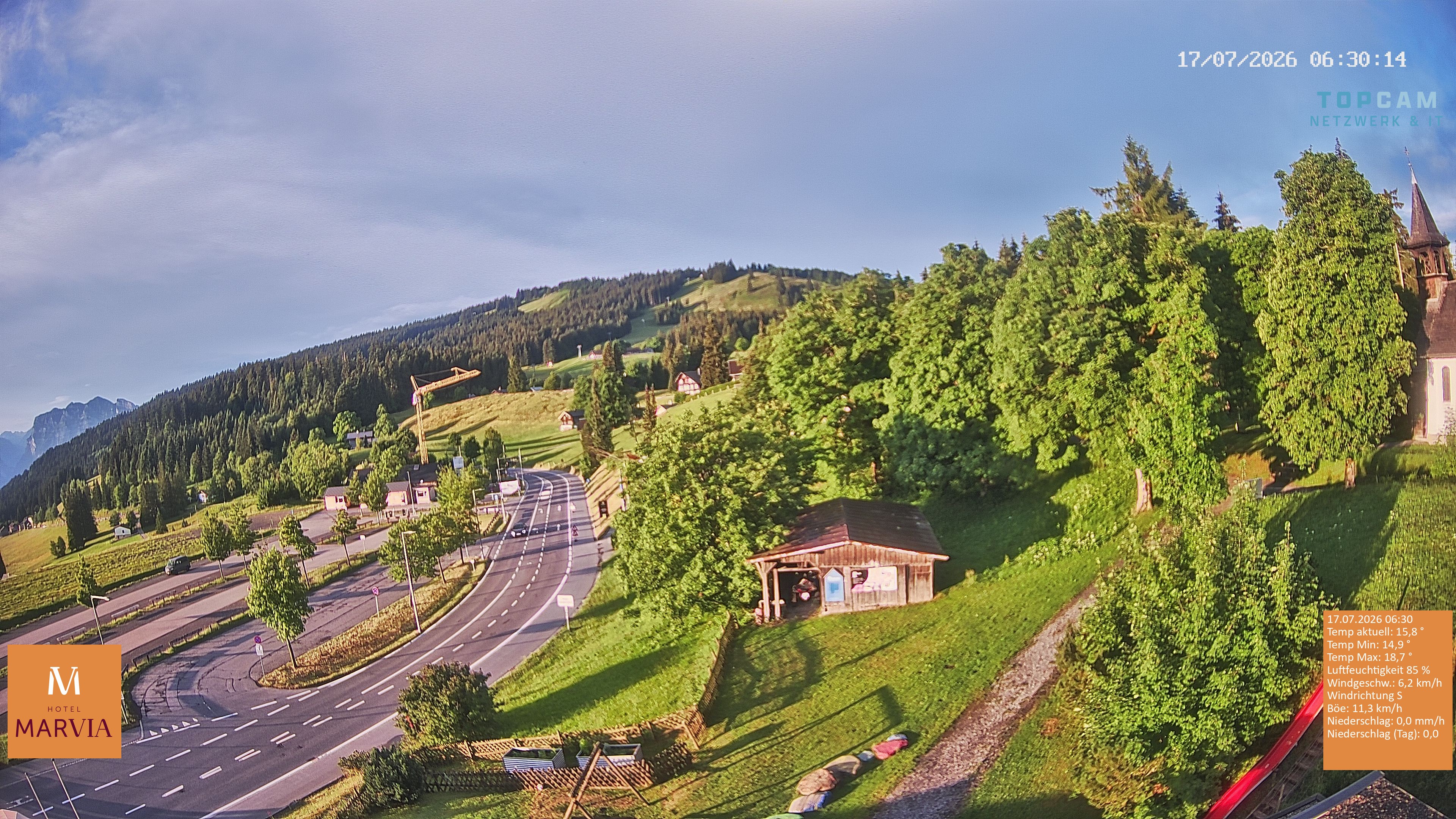 Archiv Foto Webcam Berghof Fetz in Bödele im Bregenzerwald