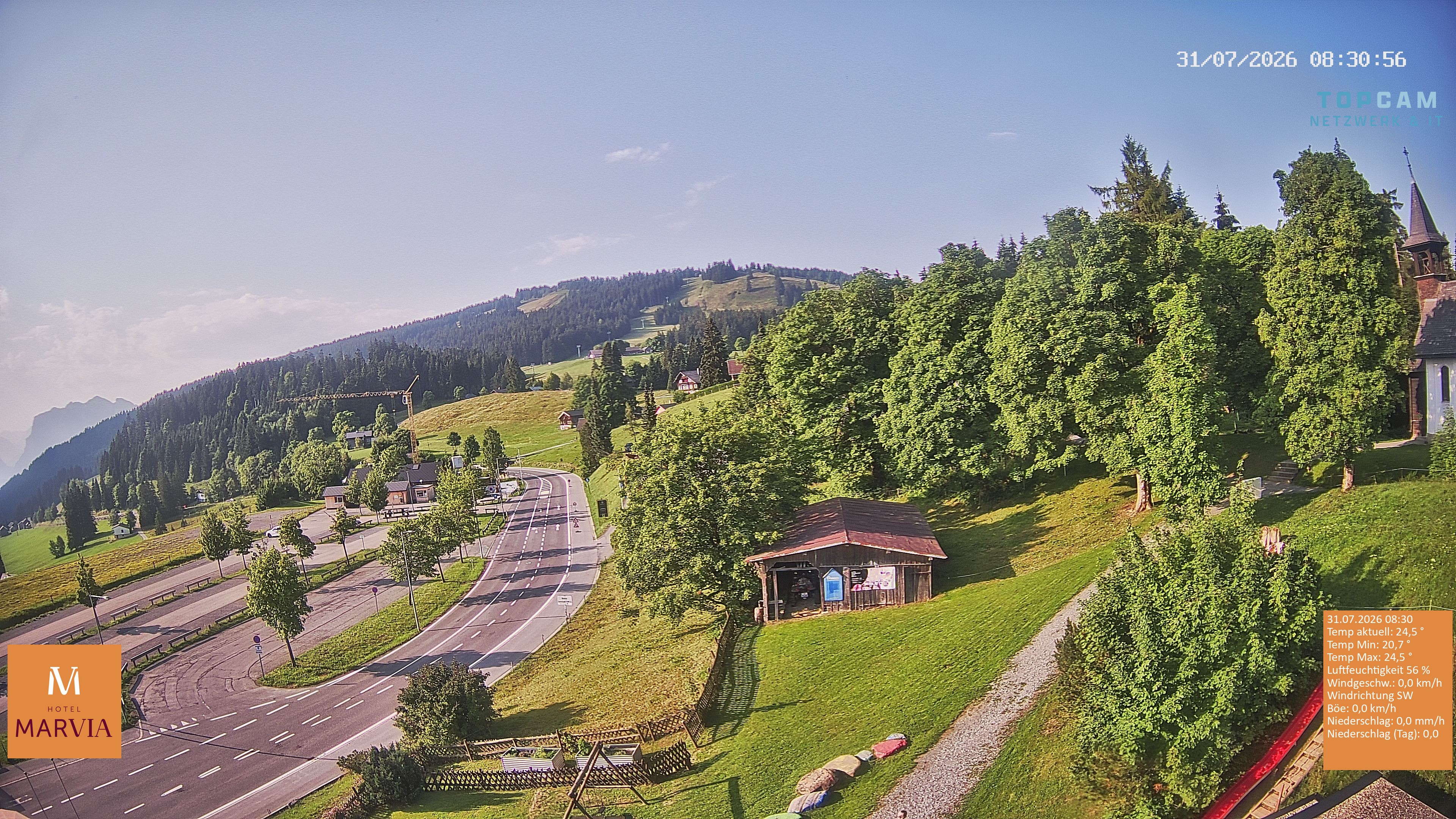 Archiv Foto Webcam Berghof Fetz in Bödele im Bregenzerwald