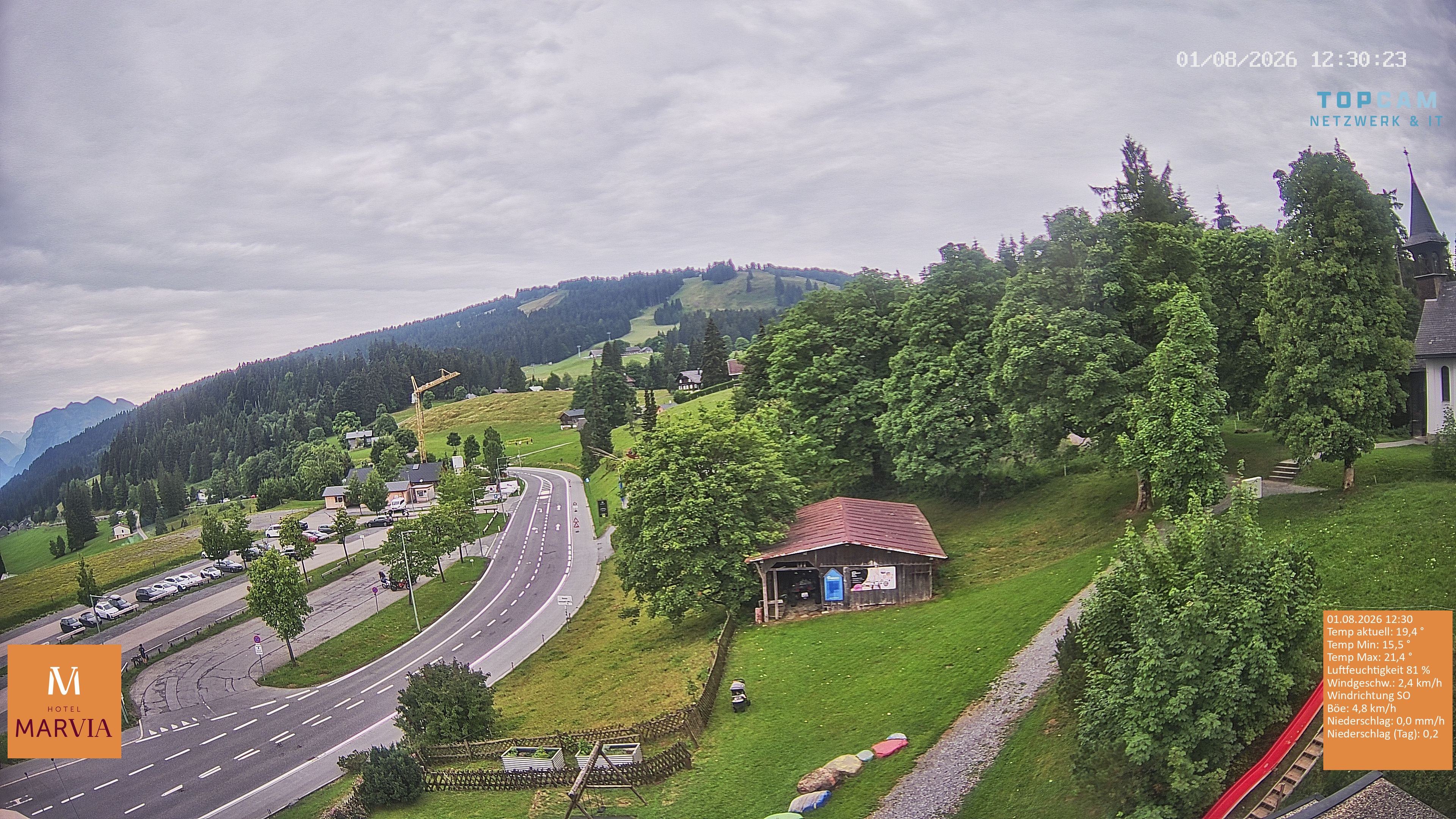 Archiv Foto Webcam Berghof Fetz in Bödele im Bregenzerwald