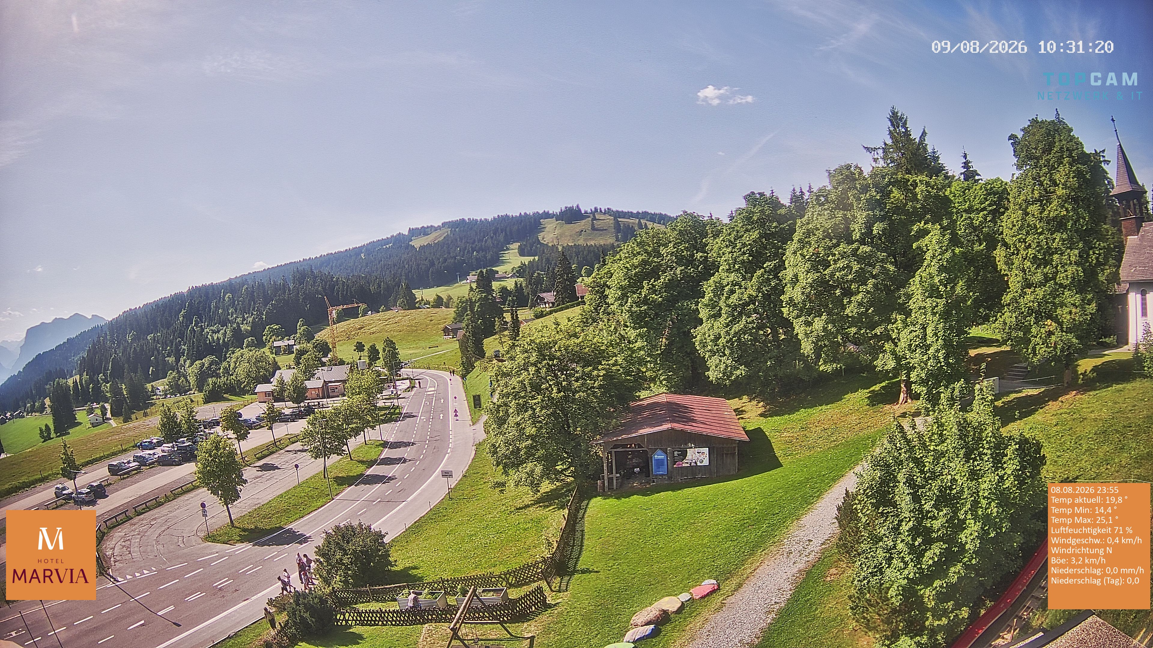 Archiv Foto Webcam Berghof Fetz in Bödele im Bregenzerwald