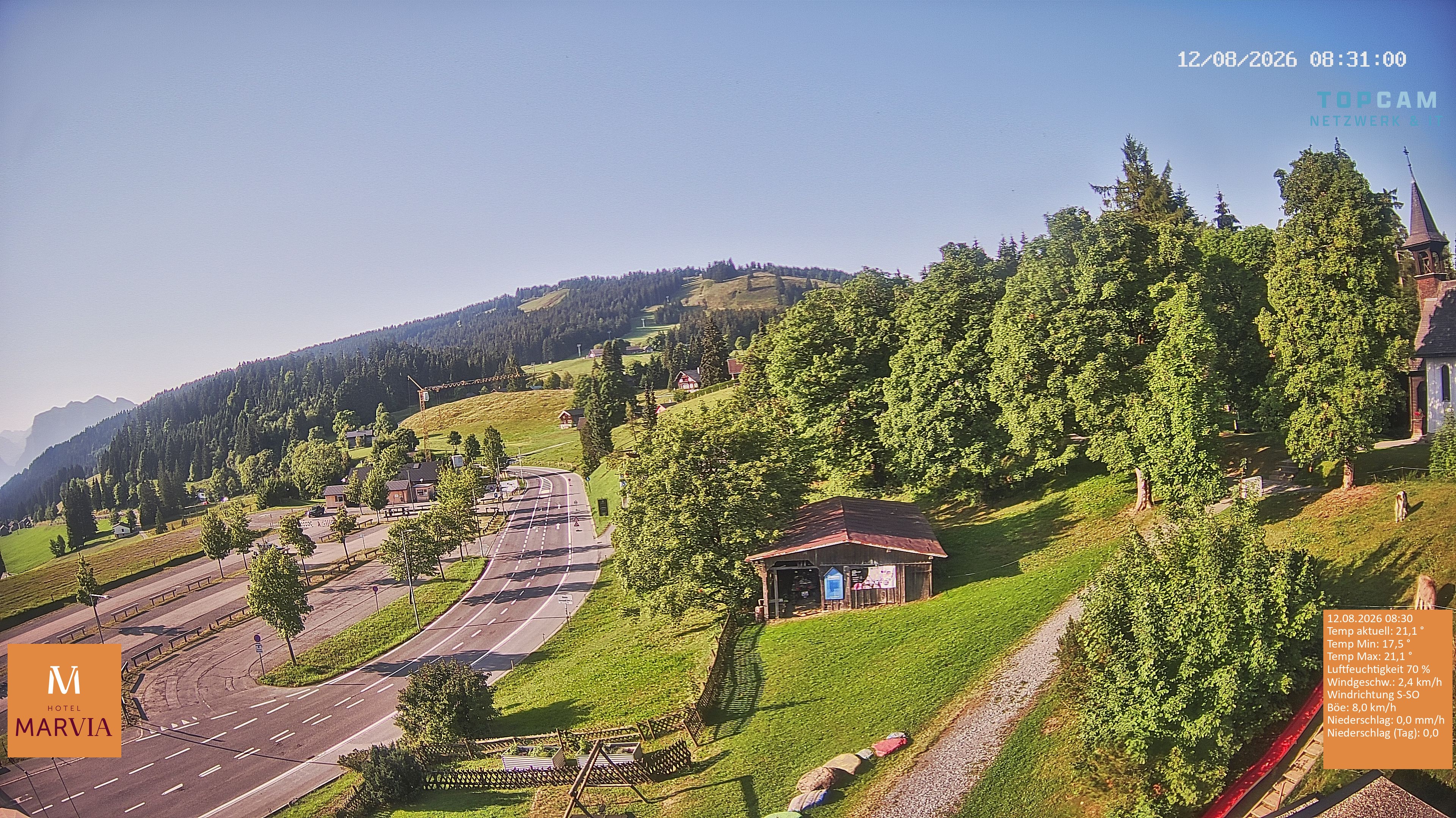 Archiv Foto Webcam Berghof Fetz in Bödele im Bregenzerwald