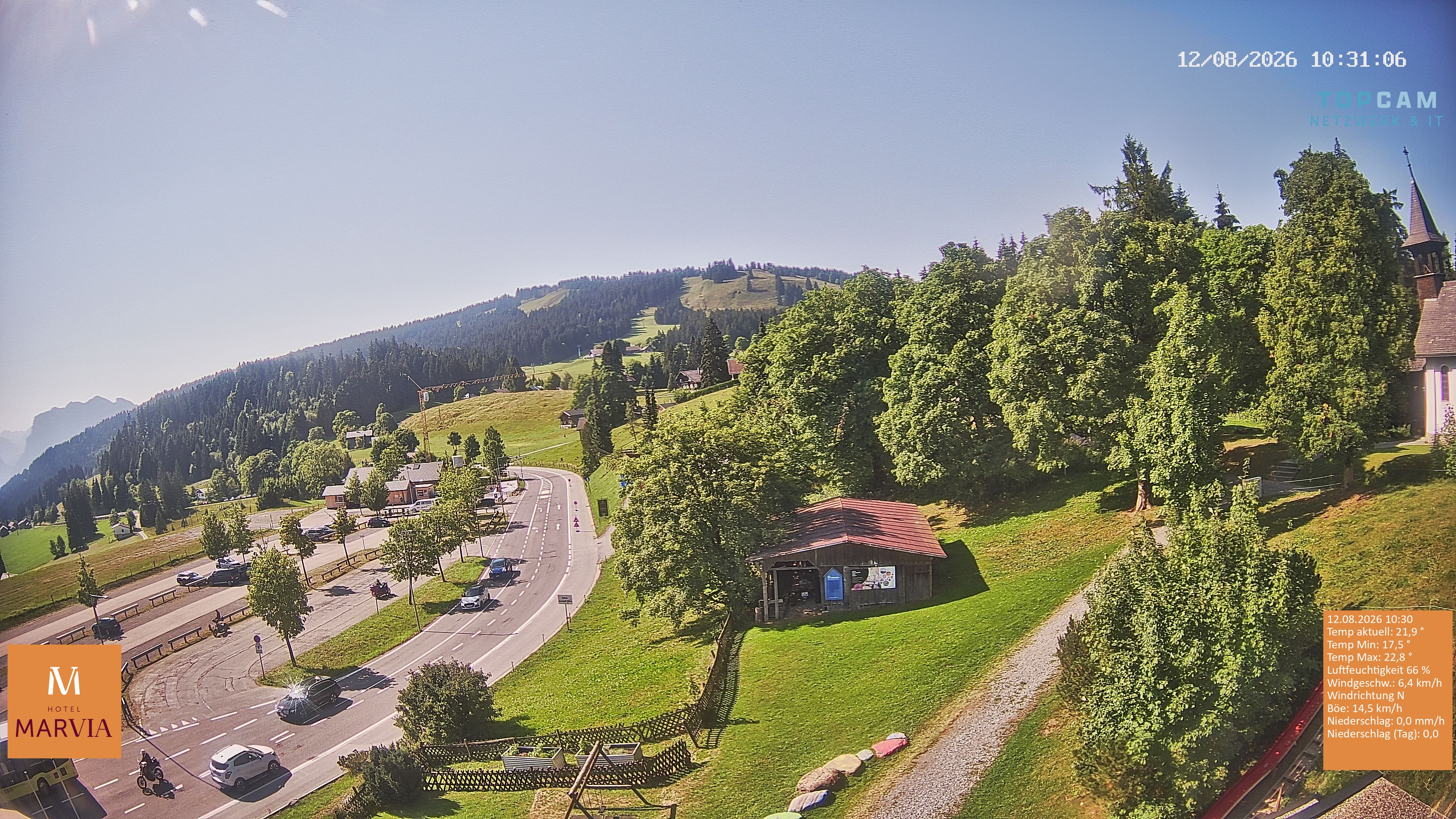 Archiv Foto Webcam Berghof Fetz in Bödele im Bregenzerwald