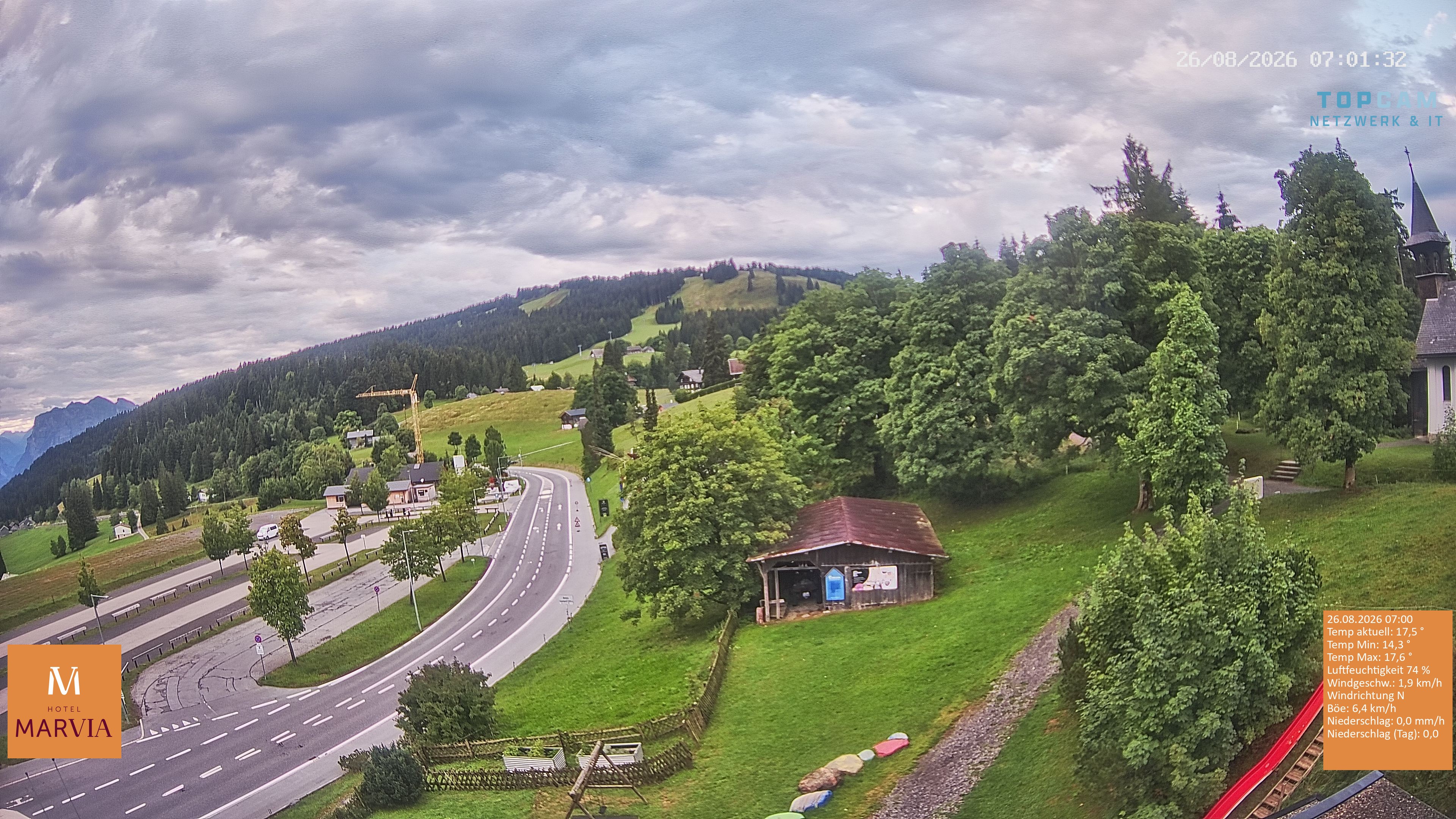 Archiv Foto Webcam Berghof Fetz in Bödele im Bregenzerwald