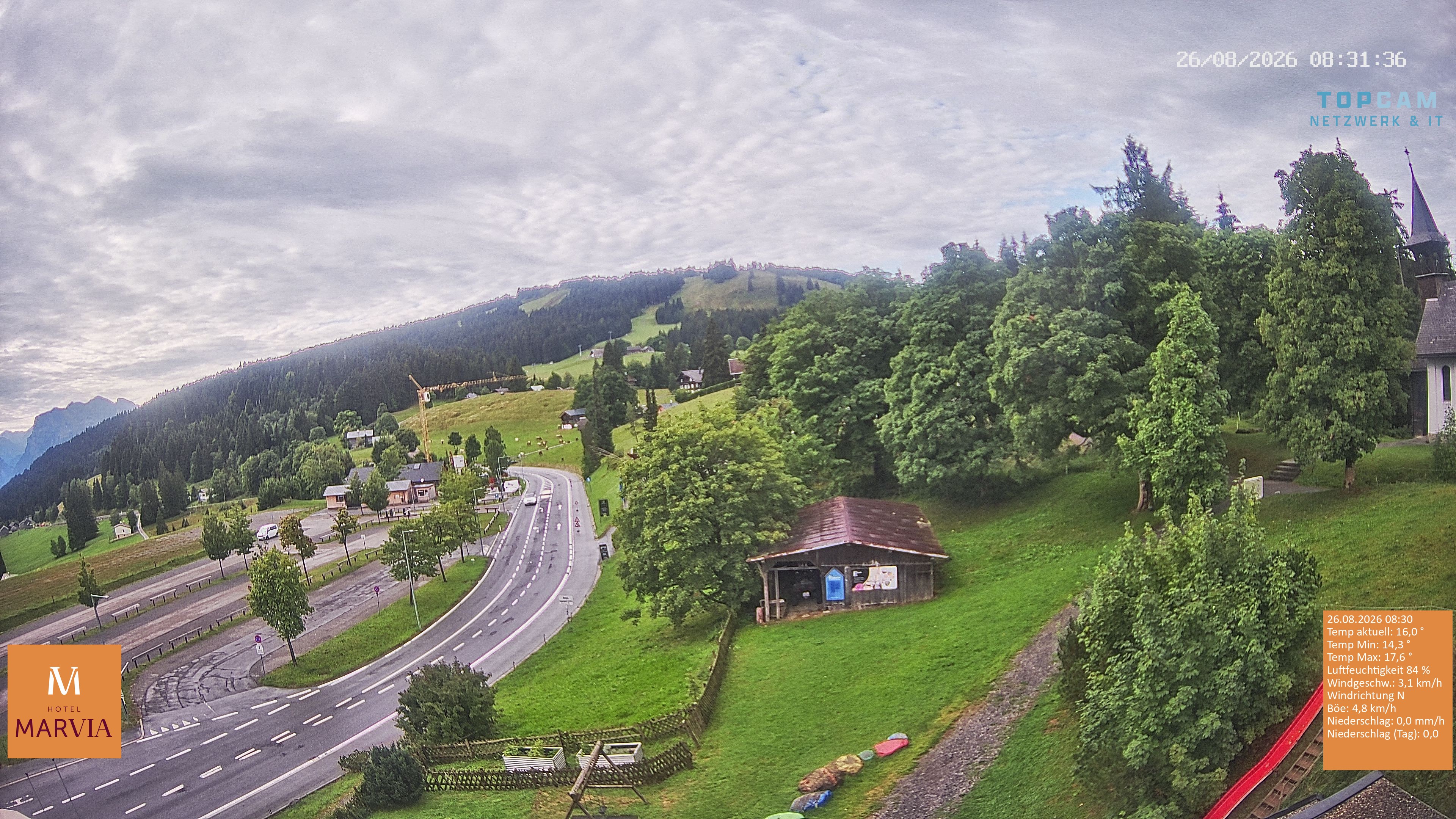 Archiv Foto Webcam Berghof Fetz in Bödele im Bregenzerwald