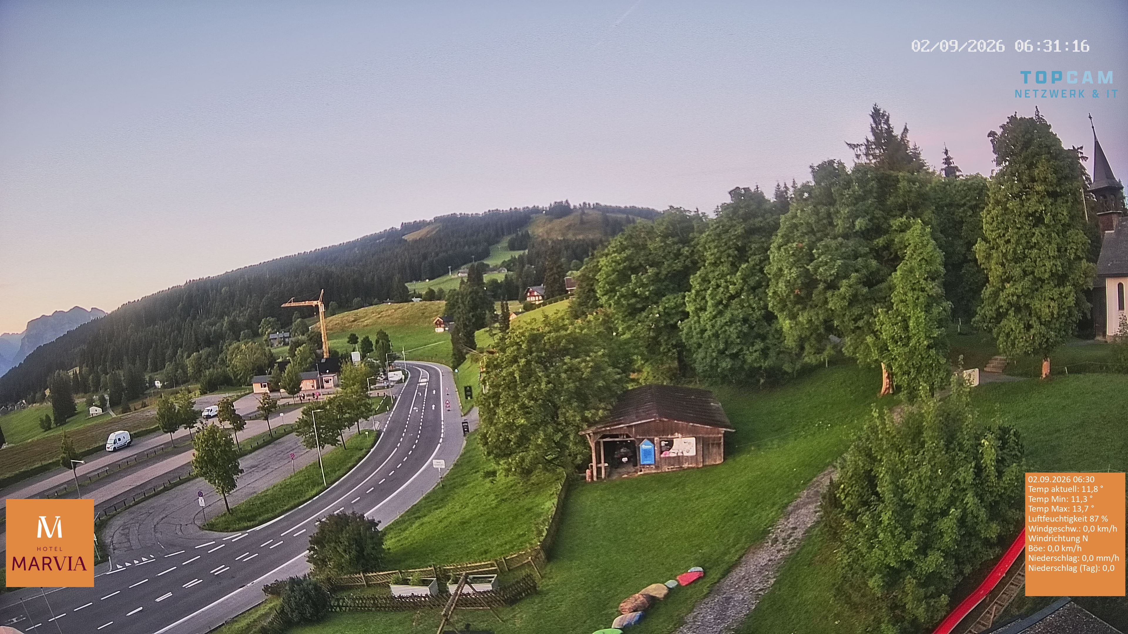 Archiv Foto Webcam Berghof Fetz in Bödele im Bregenzerwald
