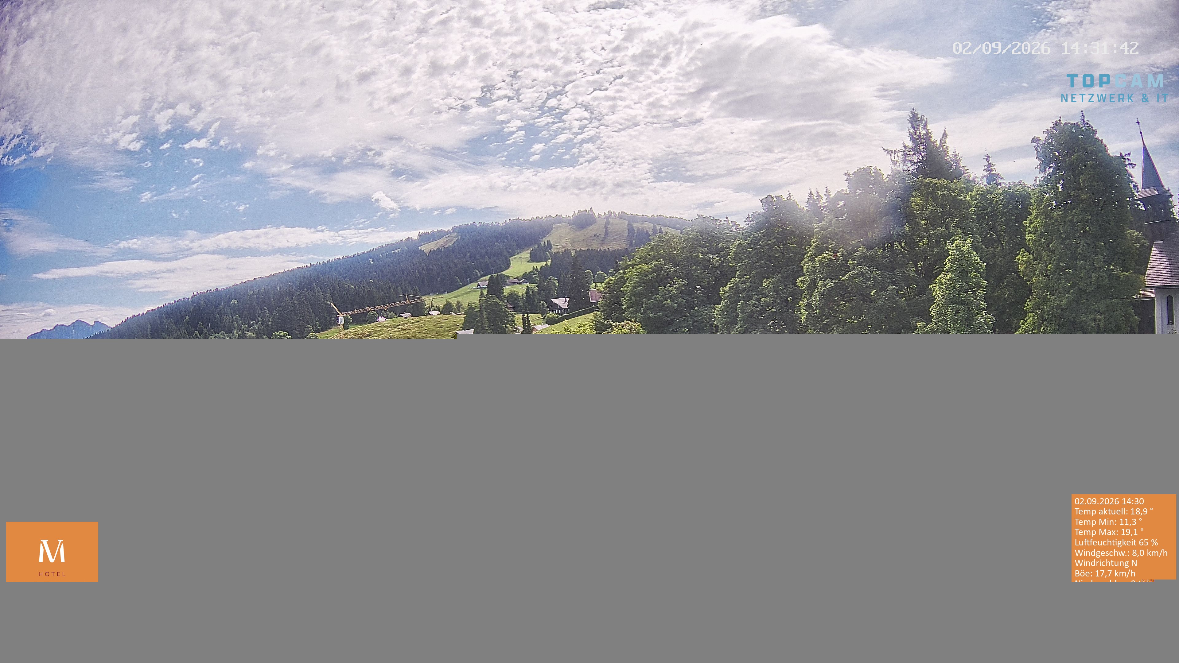 Archiv Foto Webcam Berghof Fetz in Bödele im Bregenzerwald