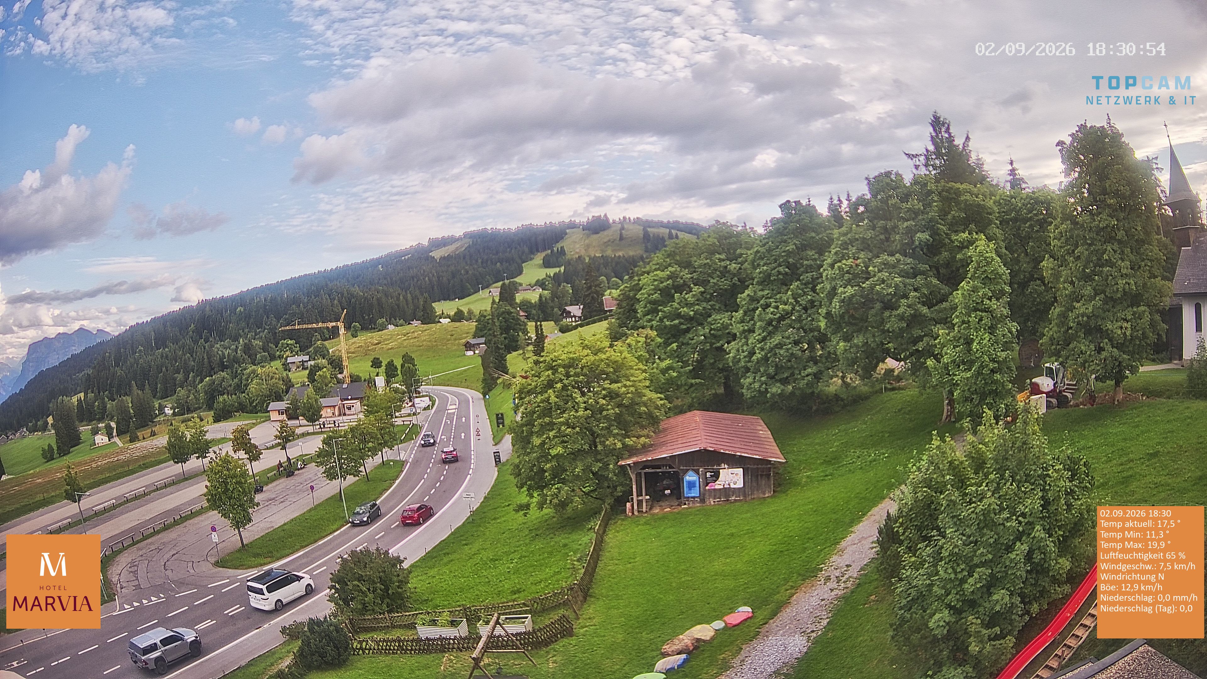 Archiv Foto Webcam Berghof Fetz in Bödele im Bregenzerwald