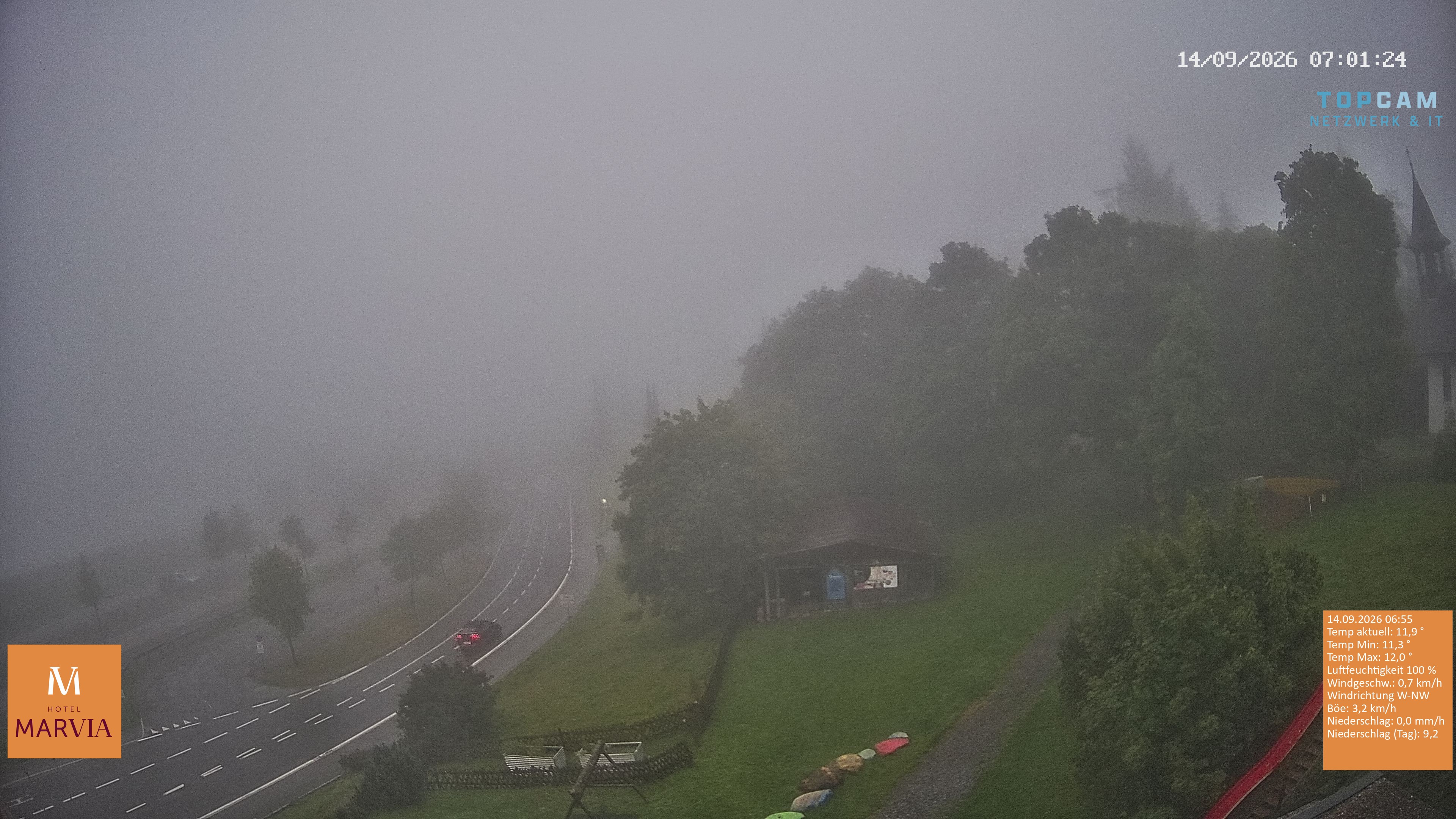 Archiv Foto Webcam Berghof Fetz in Bödele im Bregenzerwald