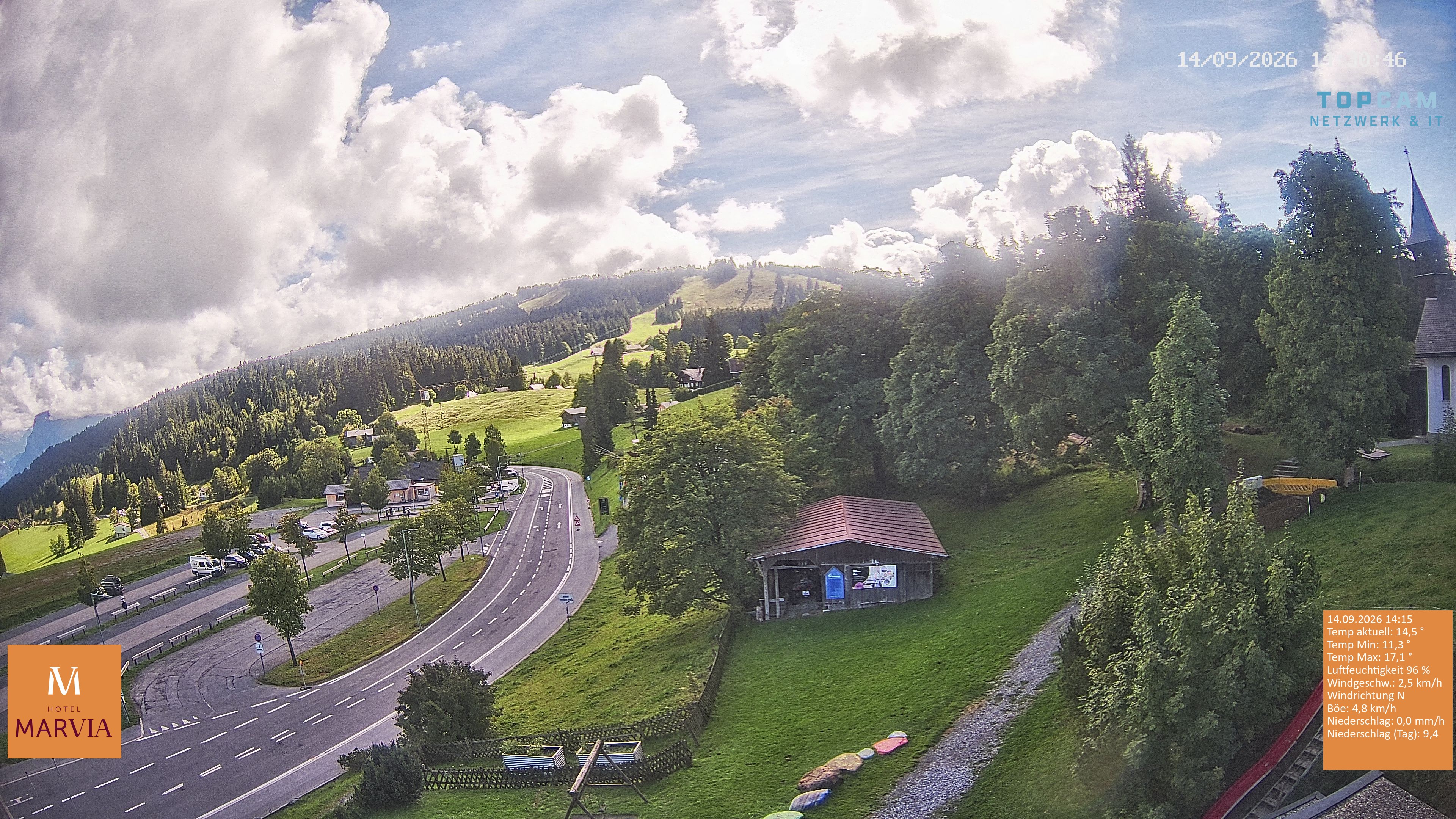 Archiv Foto Webcam Berghof Fetz in Bödele im Bregenzerwald