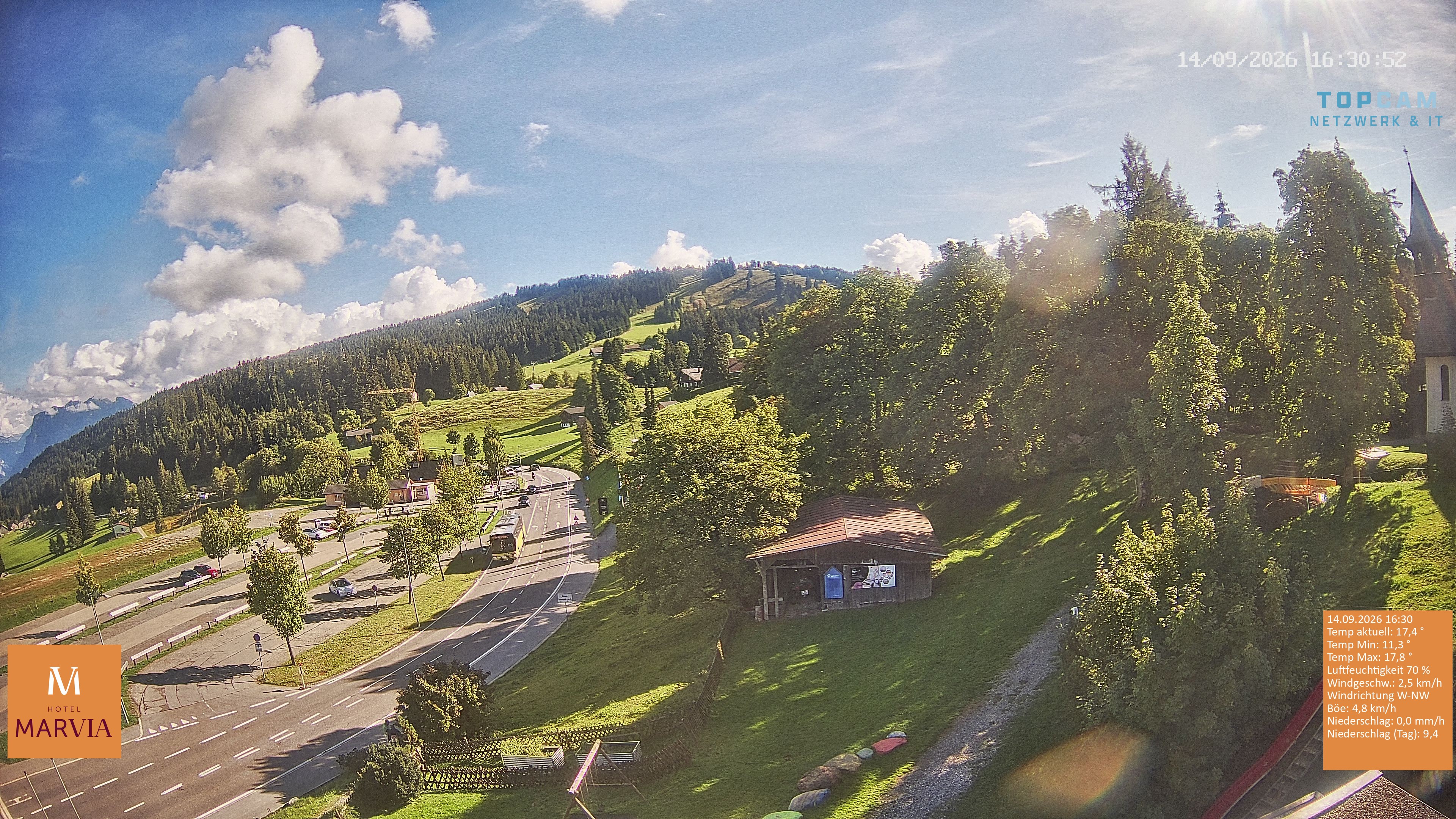 Archiv Foto Webcam Berghof Fetz in Bödele im Bregenzerwald