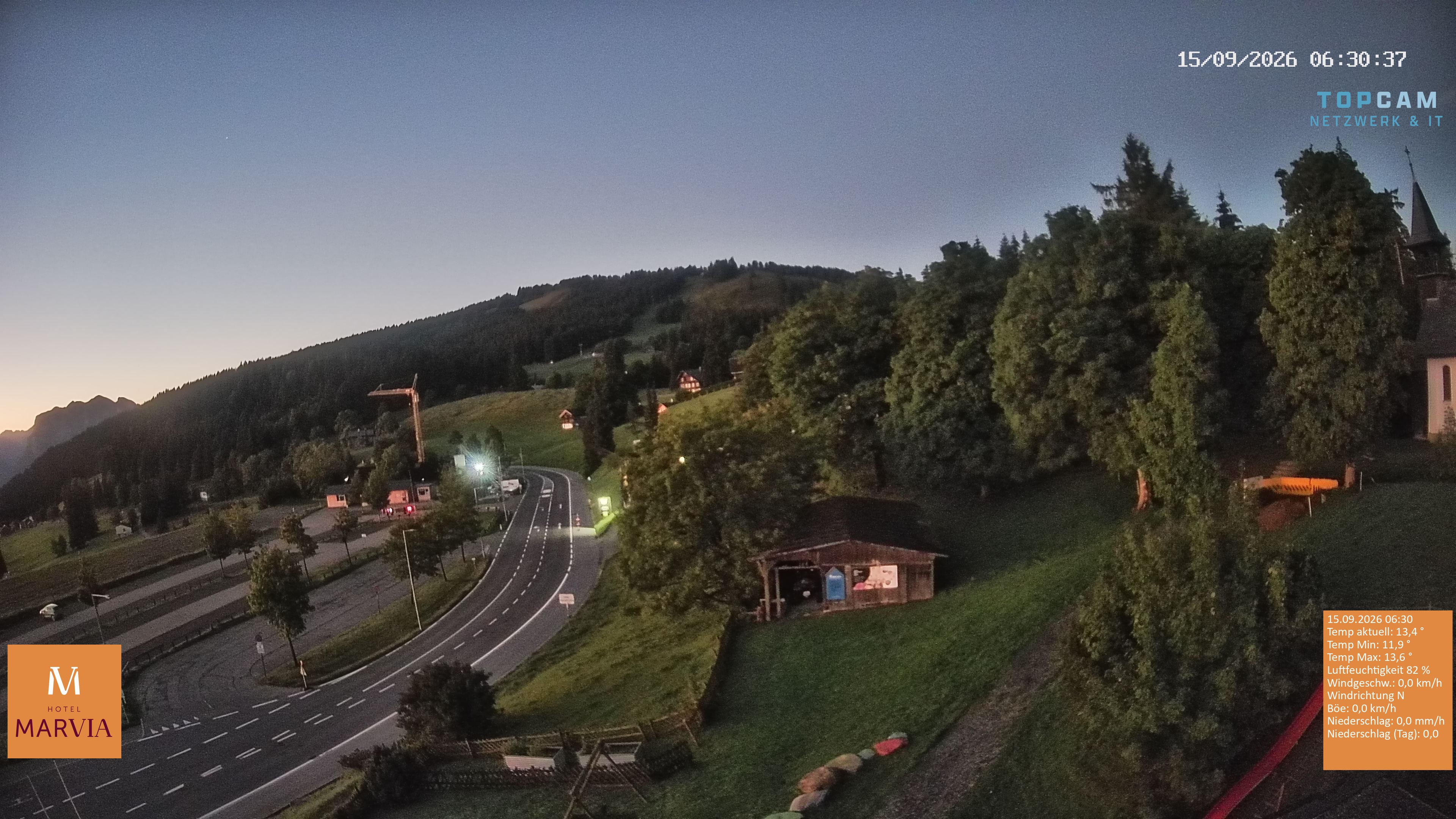 Archiv Foto Webcam Berghof Fetz in Bödele im Bregenzerwald