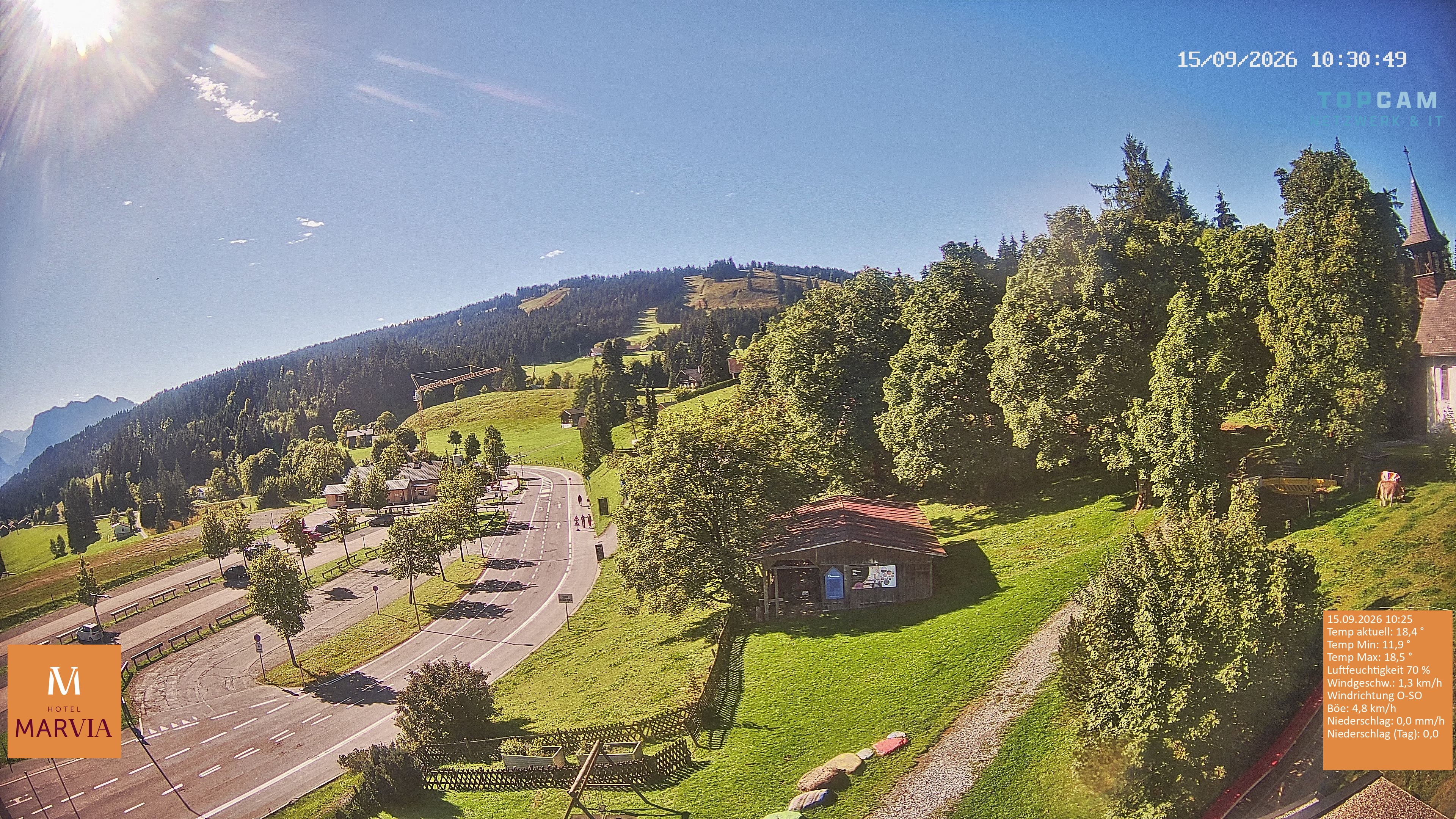 Archiv Foto Webcam Berghof Fetz in Bödele im Bregenzerwald