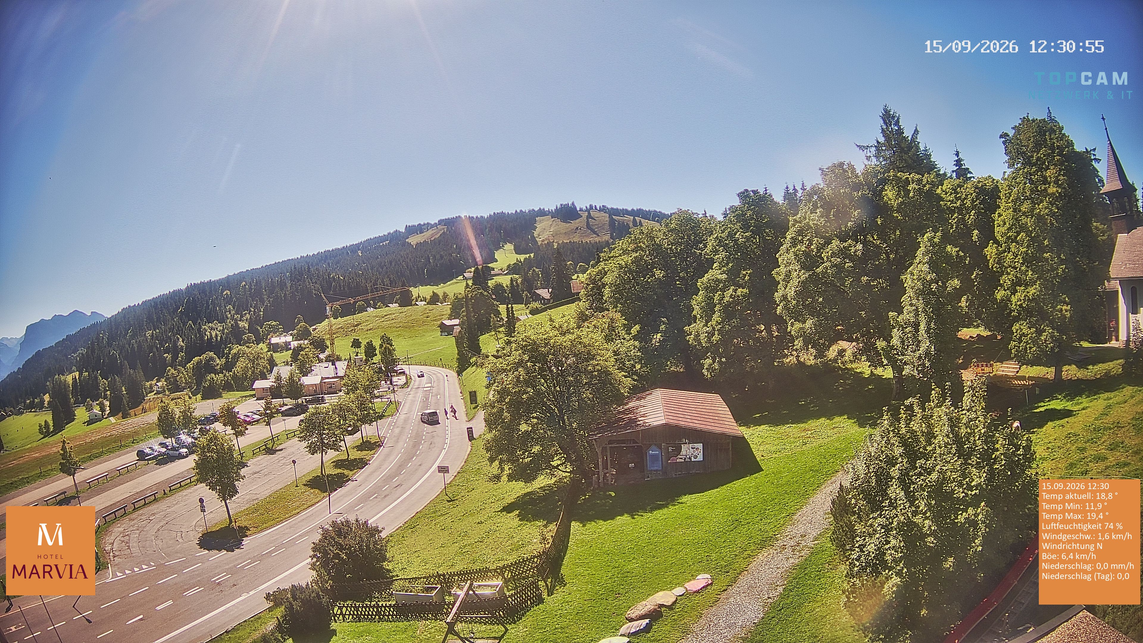 Archiv Foto Webcam Berghof Fetz in Bödele im Bregenzerwald