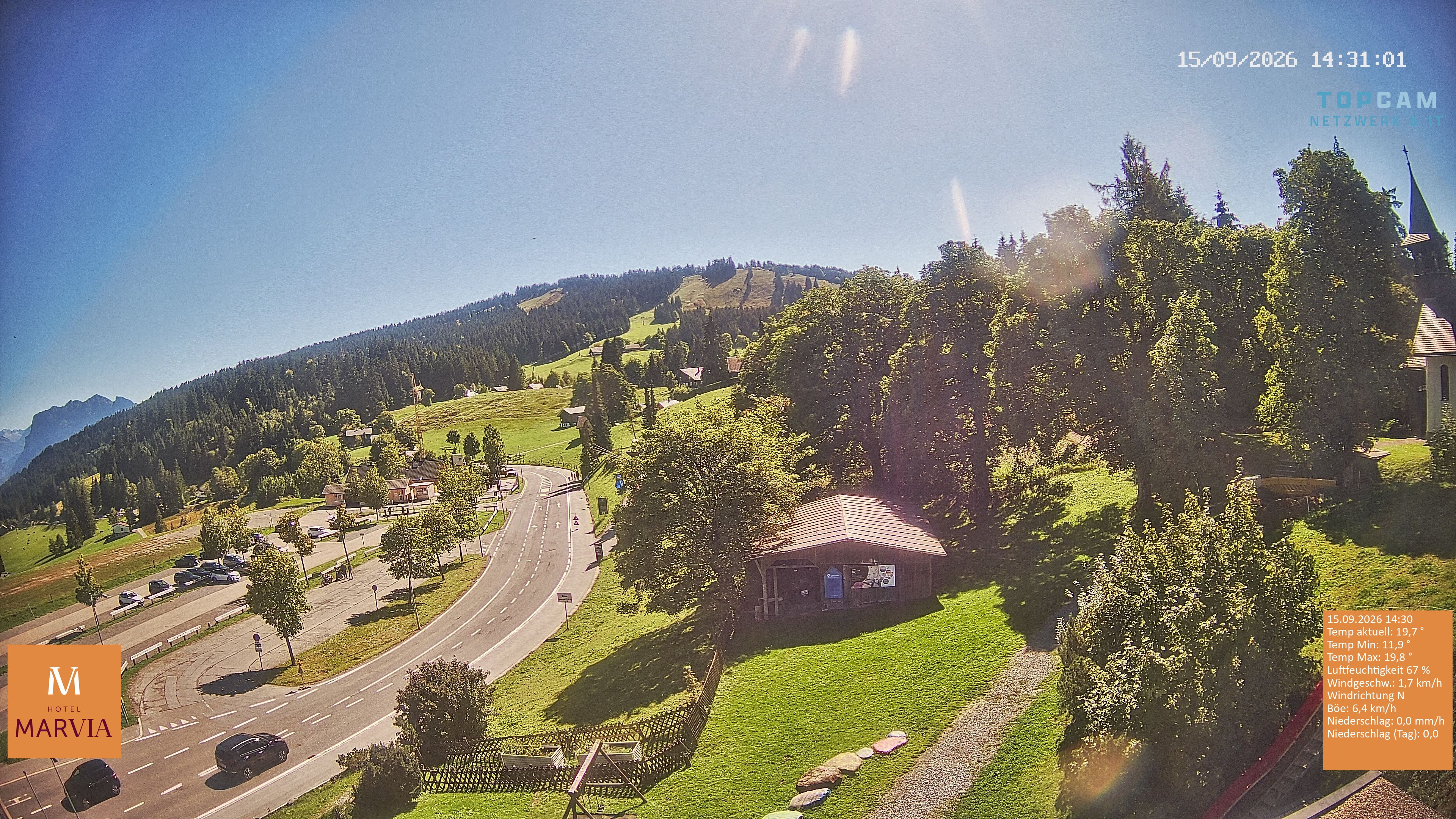 Archiv Foto Webcam Berghof Fetz in Bödele im Bregenzerwald